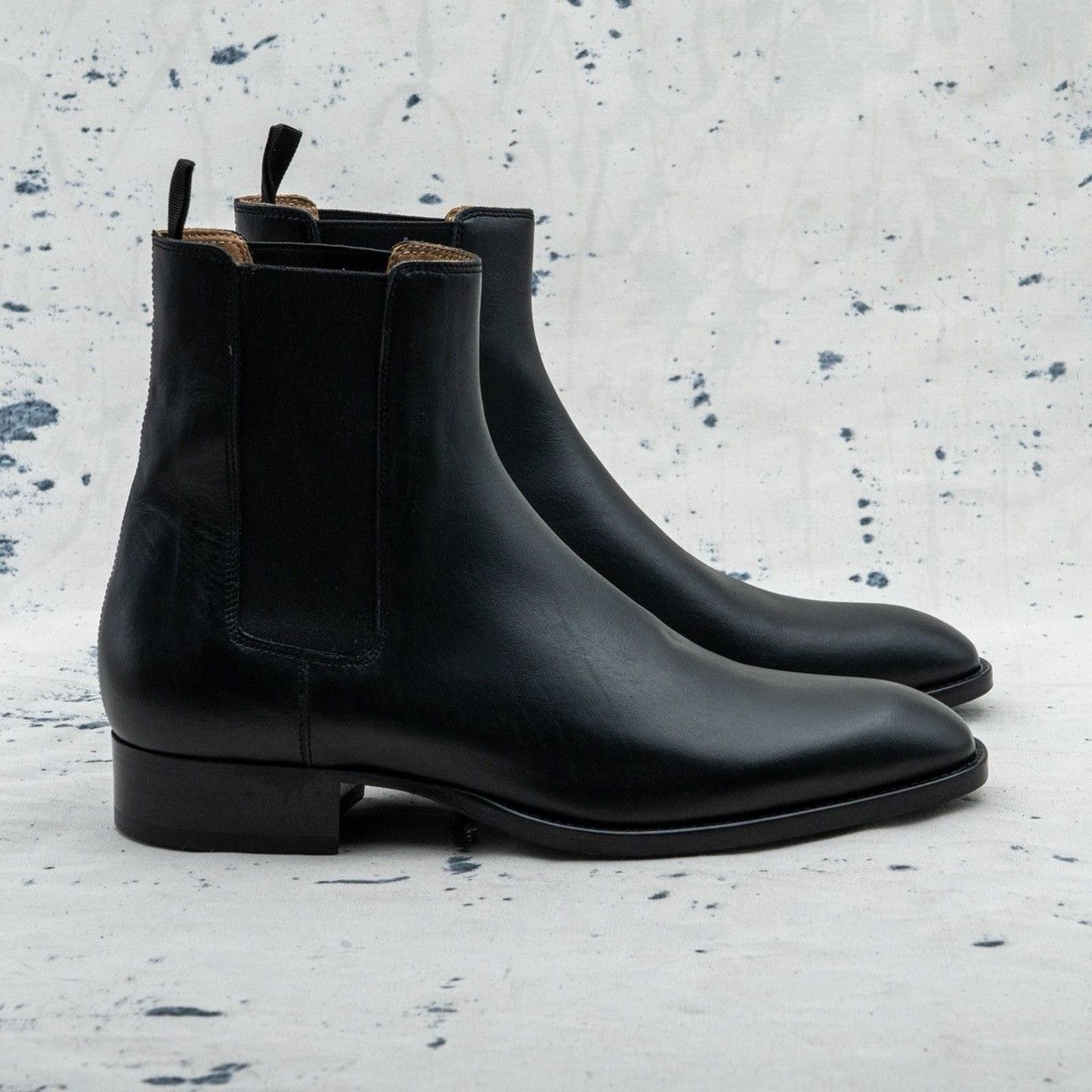 Sandro Sandro paris classic mens black leather chelsea boots Size US 11 / EU 44 - 3 Thumbnail