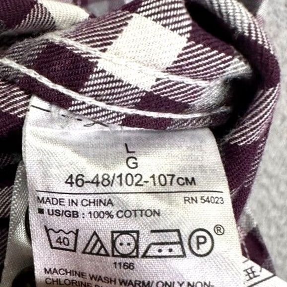 Banana Republic Banana Republic Shirt Mens Large Grant Luxe Flannel Maroon Shepherd Check Size US L / EU 52-54 / 3 - 7 Thumbnail