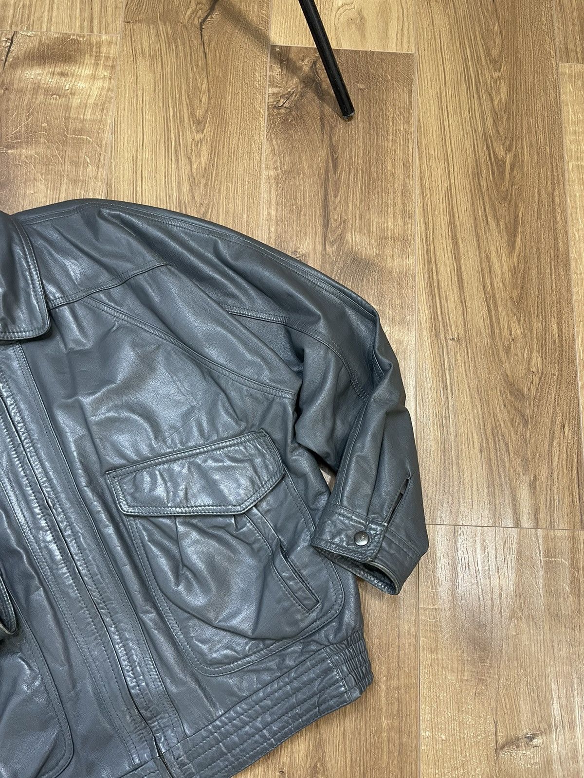 Genuine Leather × Vintage Vintage Y2K Aviator Top Gun Genuine Leather Jacket Bomber Size US M / EU 48-50 / 2 - 4 Thumbnail
