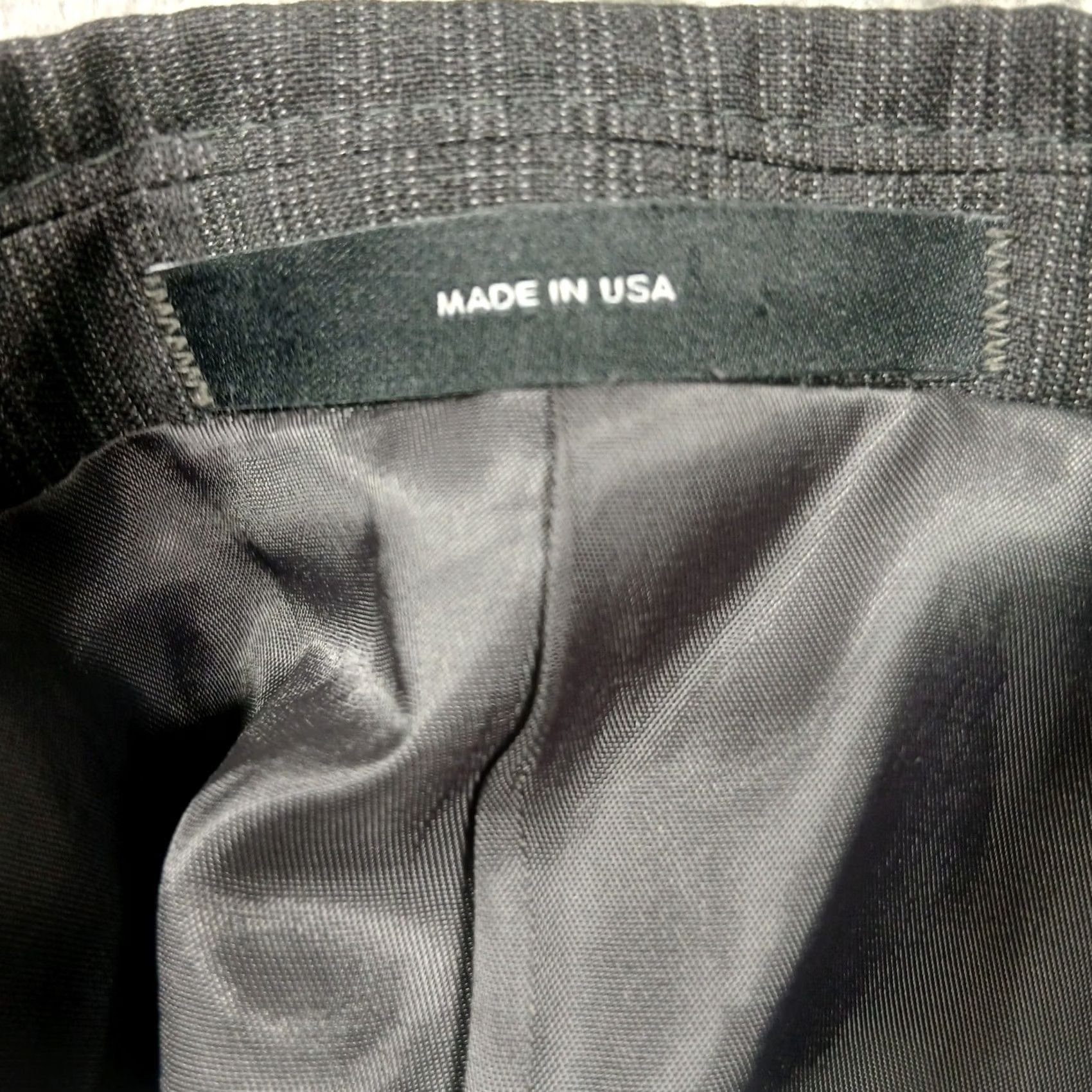 Saks Fifth Avenue Saks Fifth Avenue Wool Blazer Men's 46R Gray Pinstripe Sport Coat Jacket 2 Piece Notch Lapel Two-Button Front Flat Front Regular Fit Double-Vented Size 40R - 4 Thumbnail