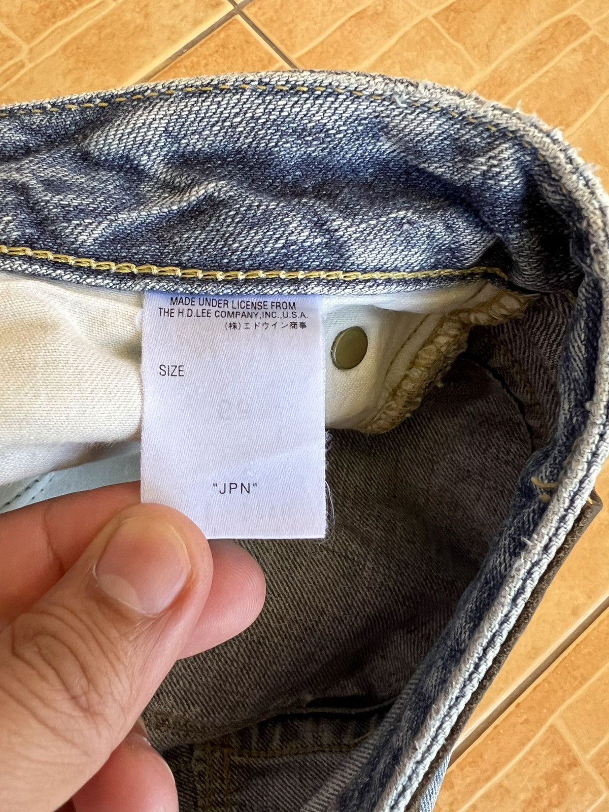 Lee Vintage Lee Riders Distress Jean Size US 29 - 20 Thumbnail