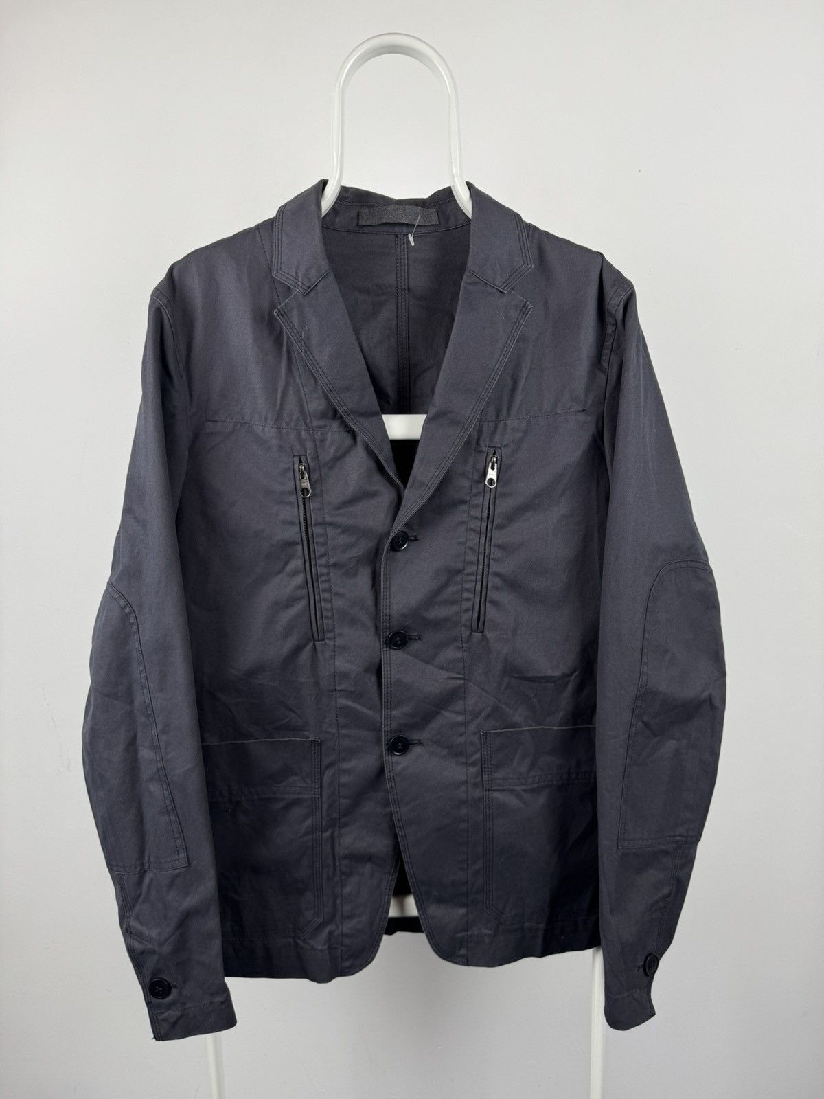 Grifoni Vintage Mauro Grifoni Denim Utility Blazer Made In Italy Size 50R - 1 Thumbnail