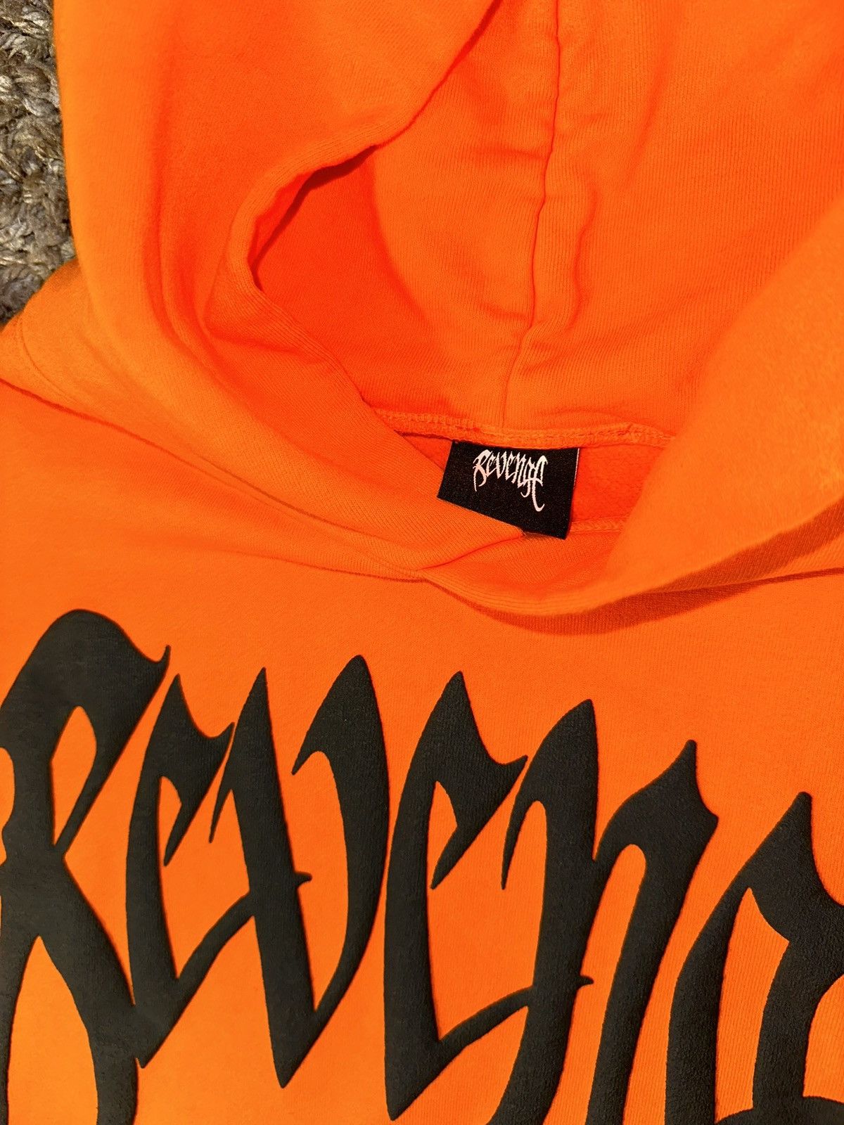 Designer × Hypebeast × Revenge Revenge ‘Demon Archives’ Orange Hoodie XL Size US XL / EU 56 / 4 - 6 Thumbnail