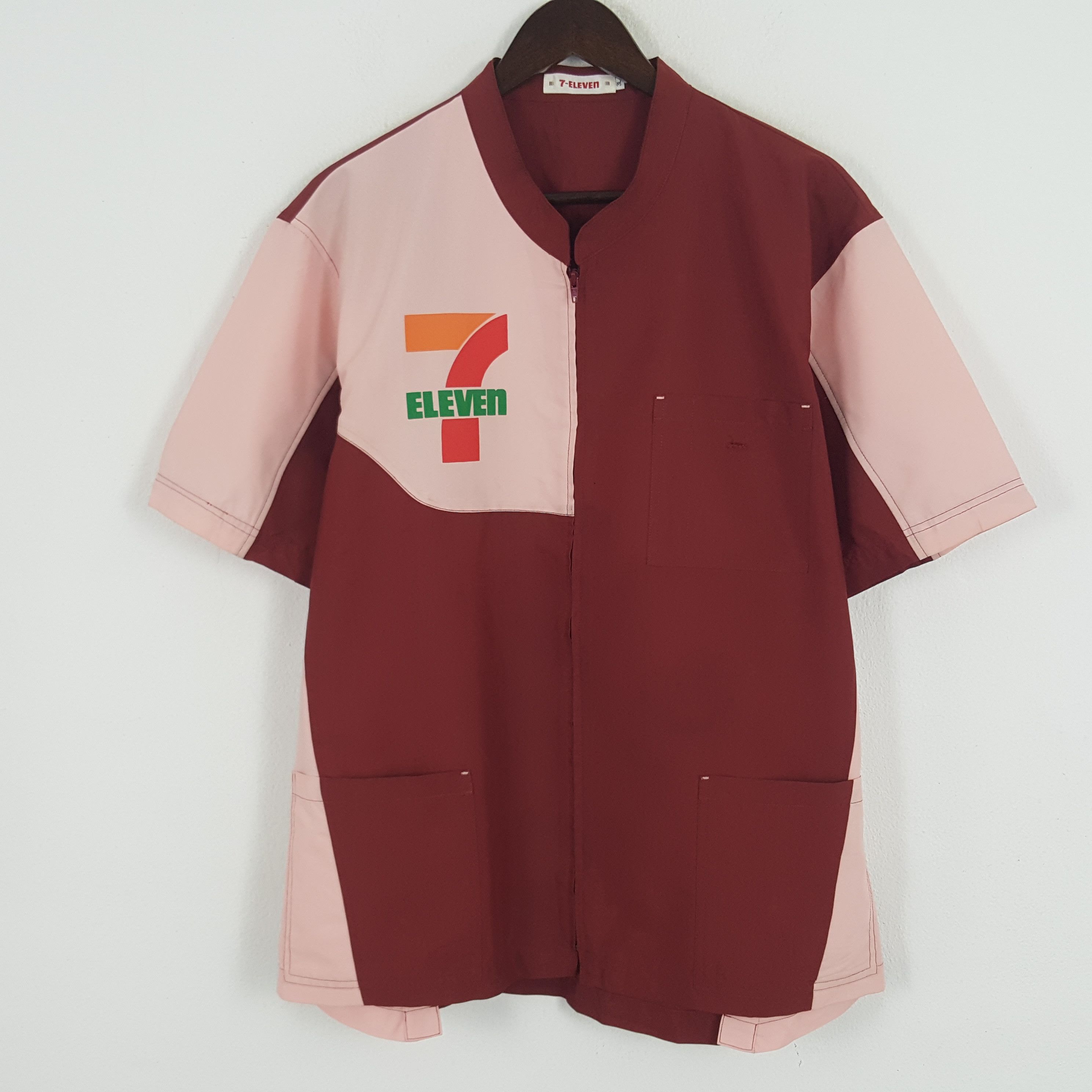 Japanese Brand × Vintage Vintage 7 Eleven Big Logo 7 Worker Zipper Jacket Size US L / EU 52-54 / 3 - 3 Thumbnail