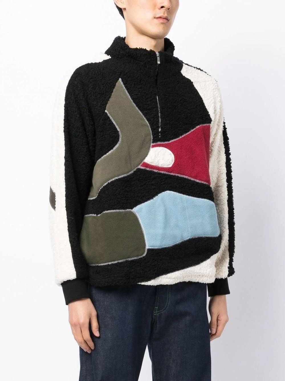 Bethany Williams o1mle0424 Half-Zip Fastening Fleece Jacket in Multicolor Size US S / EU 44-46 / 1 - 5 Thumbnail