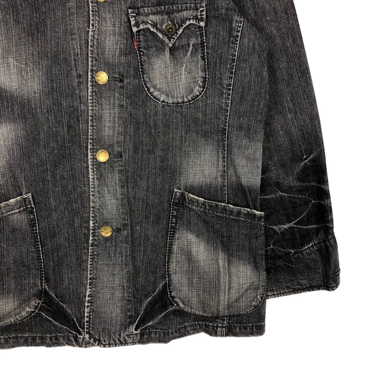 Japanese Brand Vintage Hickory Chore Jacket Levi’s Redloop Big Pocket Bike Size US L / EU 52-54 / 3 - 4 Thumbnail