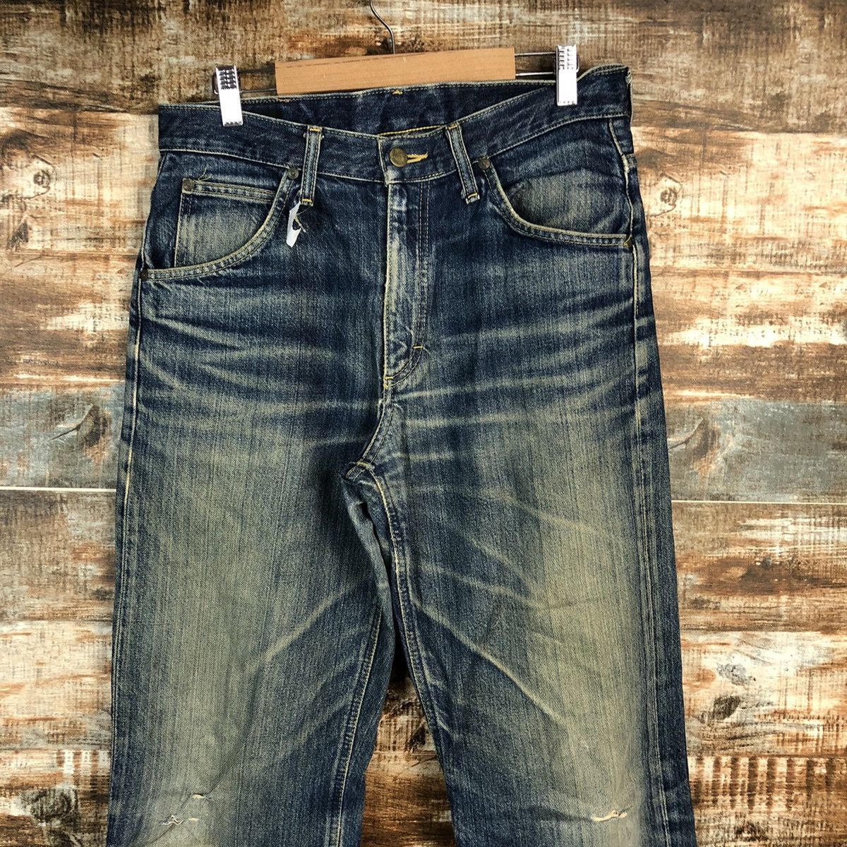 Lee DL Lee Riders Blue Distressed Denim Pants #C092 Size US 30 / EU 46 - 4 Thumbnail