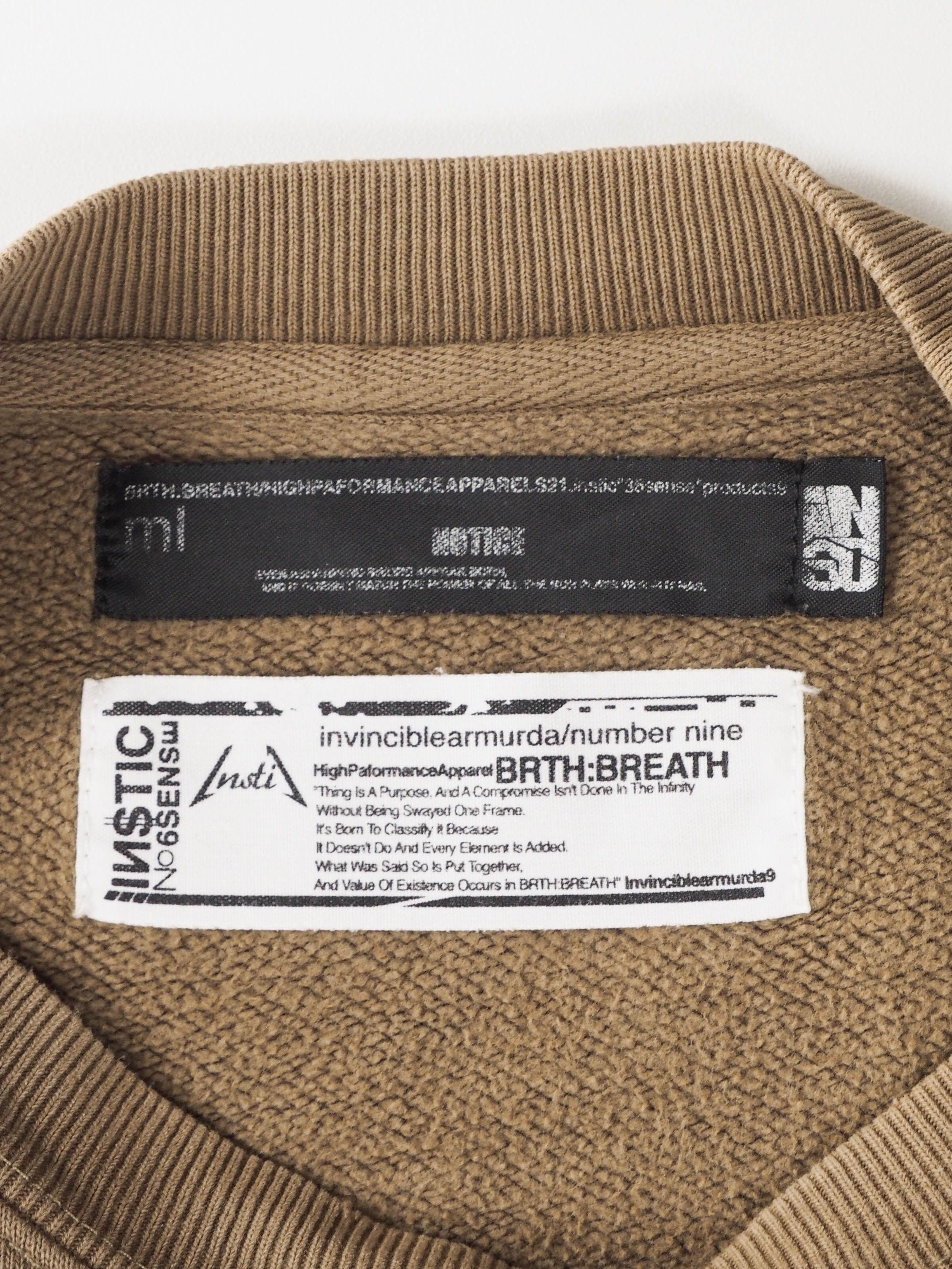 Number (N)ine Number Nine x BRTH:BREATH Crewneck Sweatshirt Size US L / EU 52-54 / 3 - 10 Thumbnail