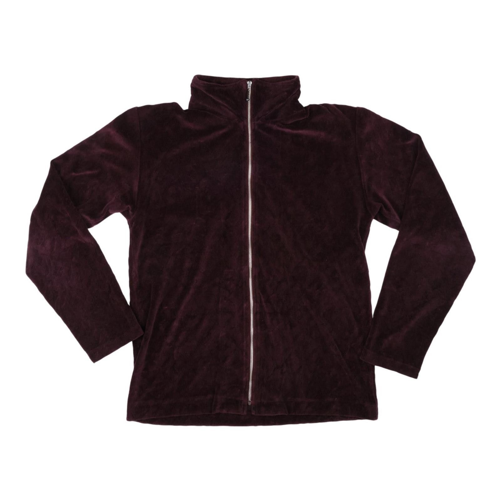 PPFM PPFM Velour Burgundy Zip Up Jacket Size M / US 6-8 / IT 42-44 - 1 Preview