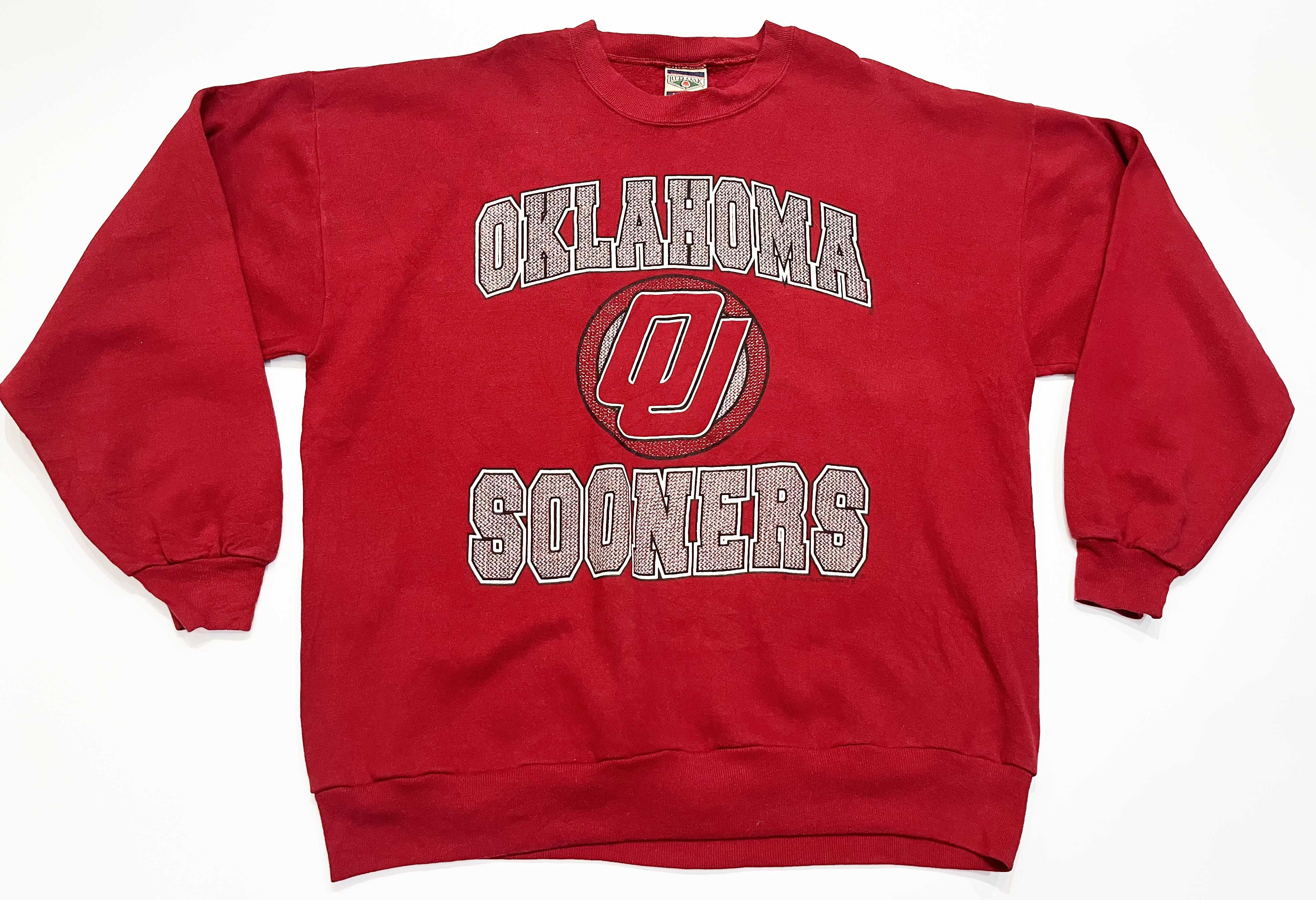 Vintage Vintage Red Oak NCAA Oklahoma Sooners OU Crewneck Sweatshirt Size US XXL / EU 58 / 5 - 1 Thumbnail