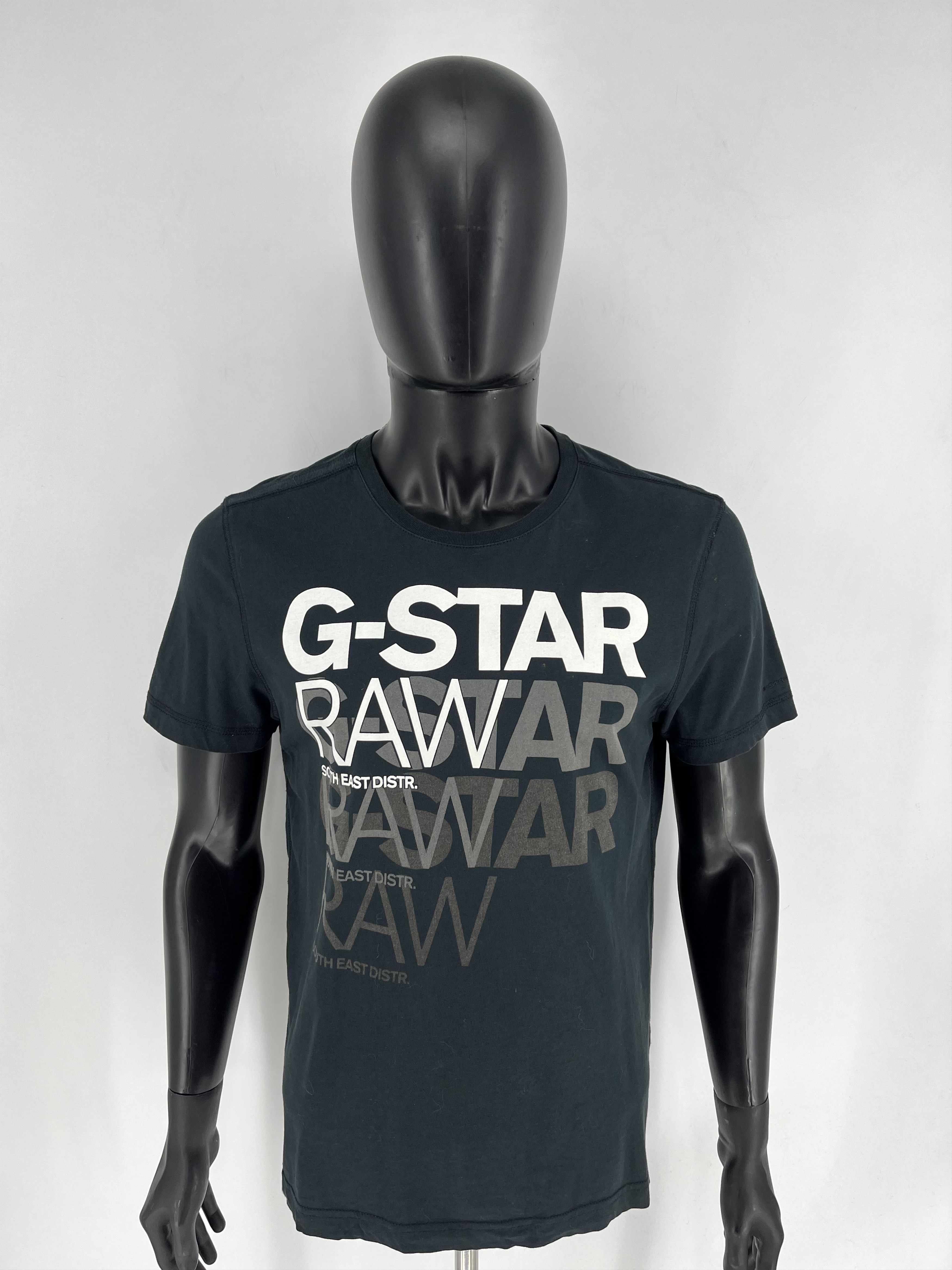 G-Star Vintage G-Star Raw T-Shirt Black Big Centre Logo Size m Size US M / EU 48-50 / 2 - 5 Thumbnail