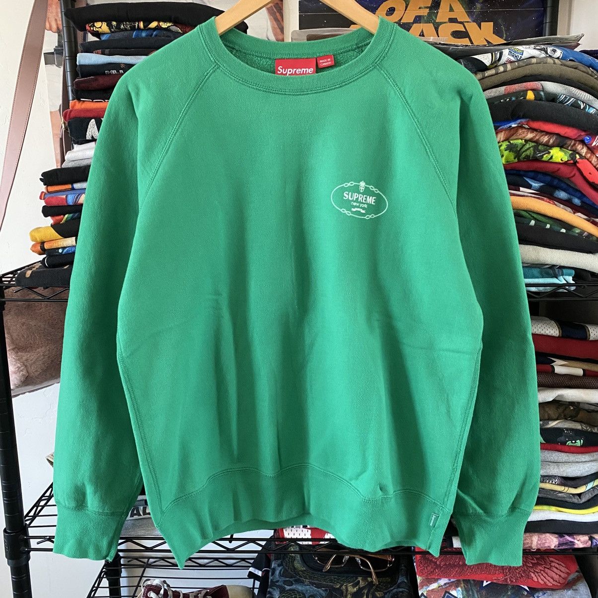 Supreme Supreme Harlem Crewneck Raglan Sweatshirt Green 2012 Size US M / EU 48-50 / 2 - 1 Thumbnail