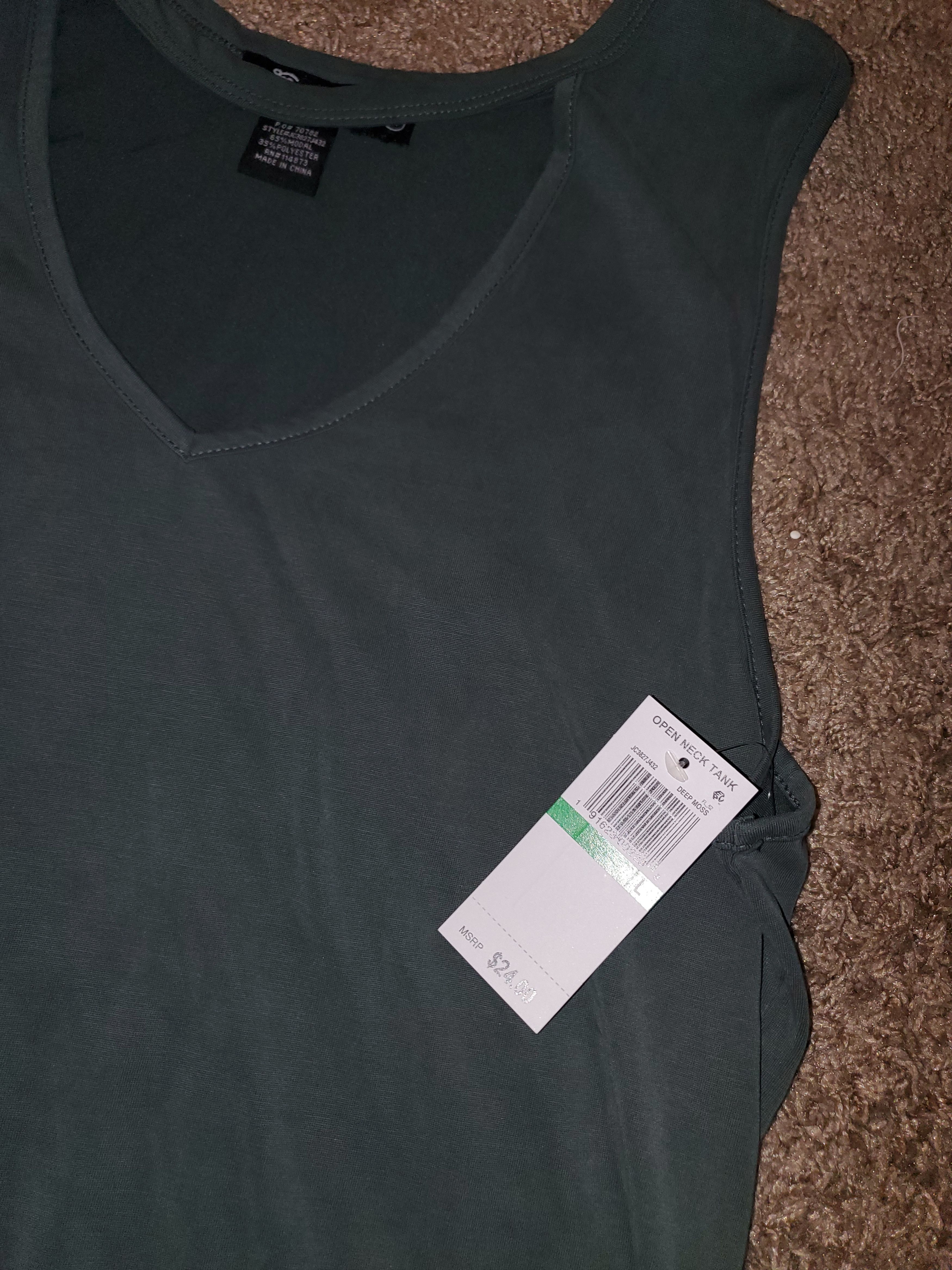 Other *NWT* Miss Chievous Blue/Green Moss Colored Top (size L) Size L / US 10 / IT 46 - 3 Thumbnail