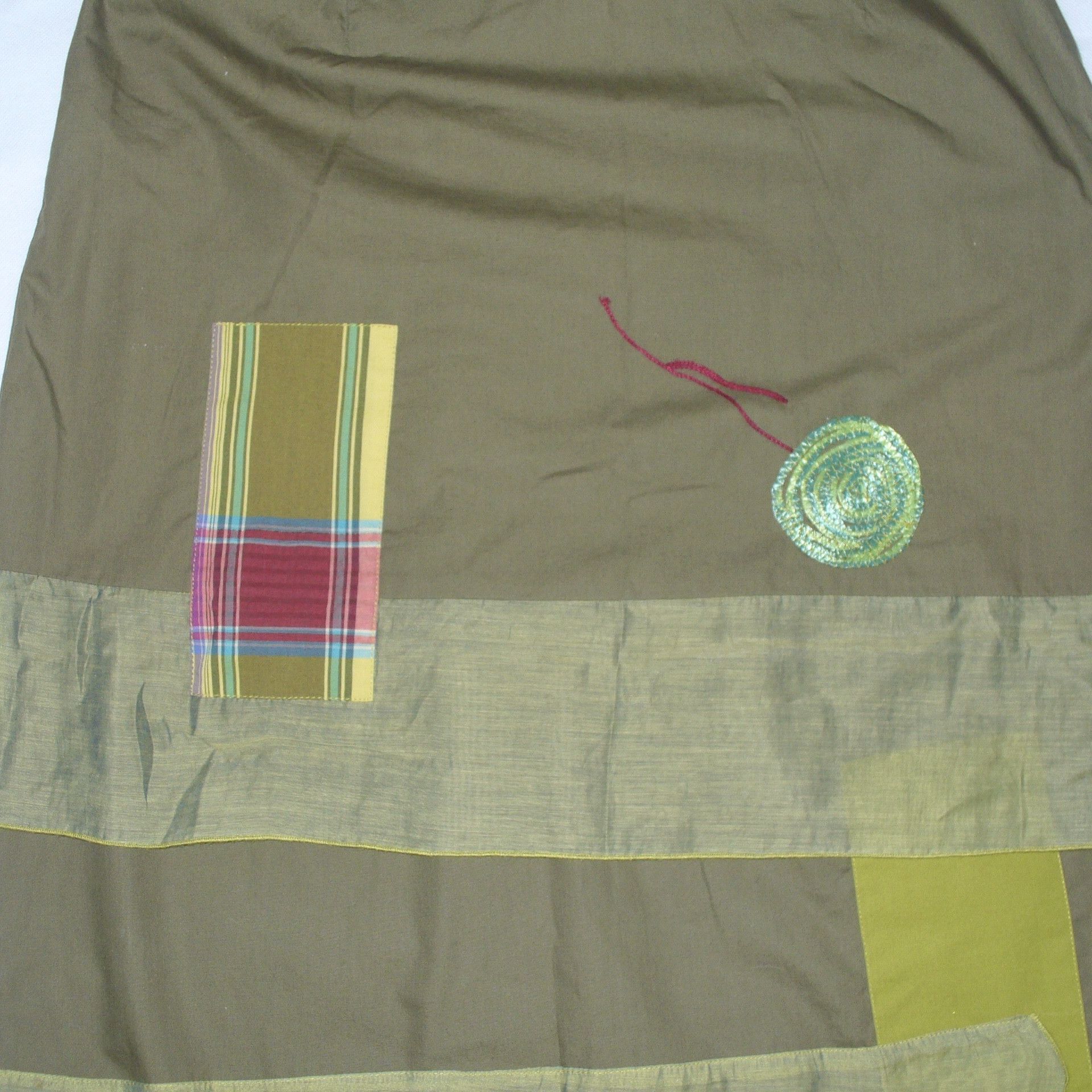 Other Vintage patchwork midi/maxi skirt Size 27" / US 4 / IT 40 - 3 Thumbnail