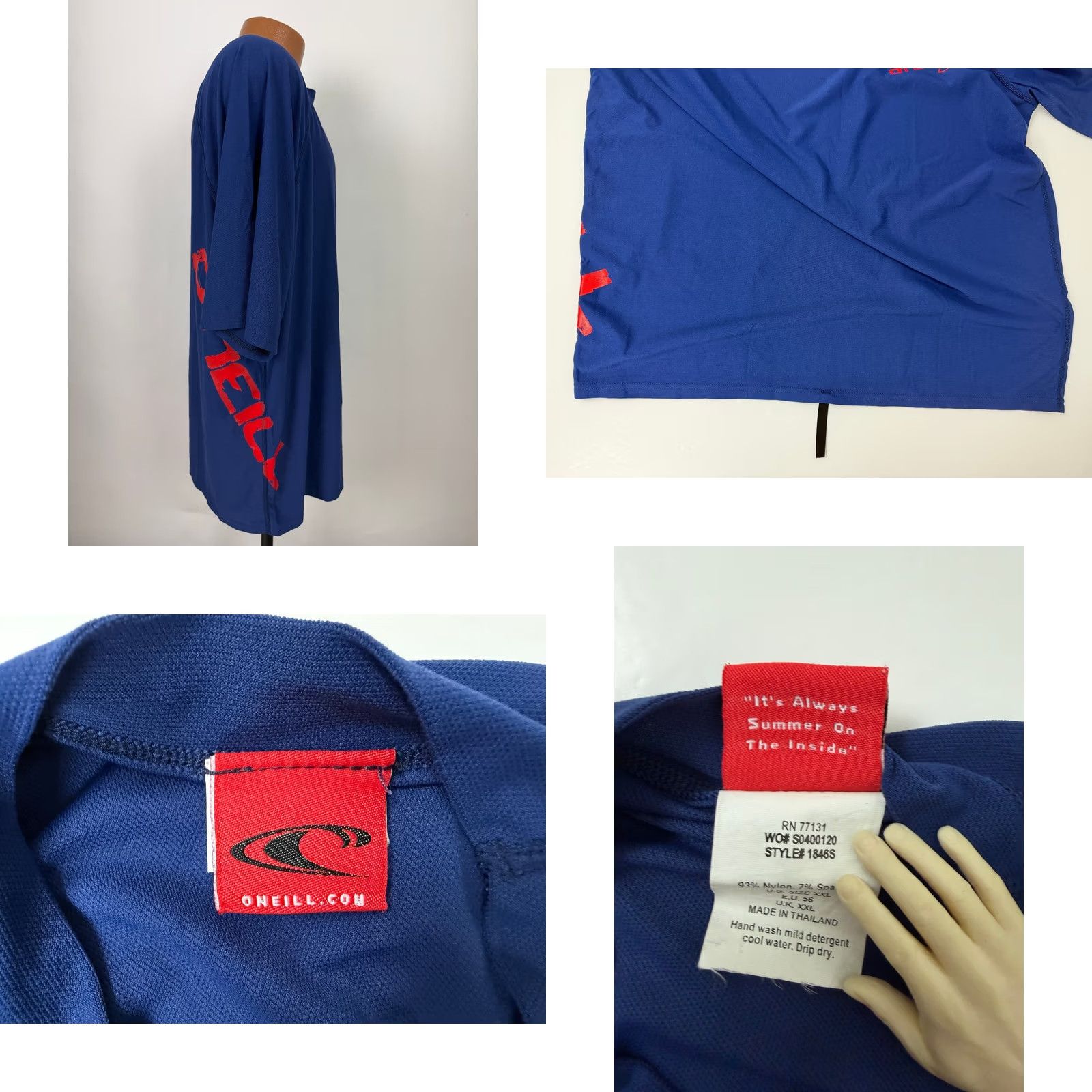 O'Neill Vintage O'Neill Surf Shirt XXL Men Performance Boardshort Loop Nylon Spandex 90s Size US XXL / EU 58 / 5 - 8 Thumbnail