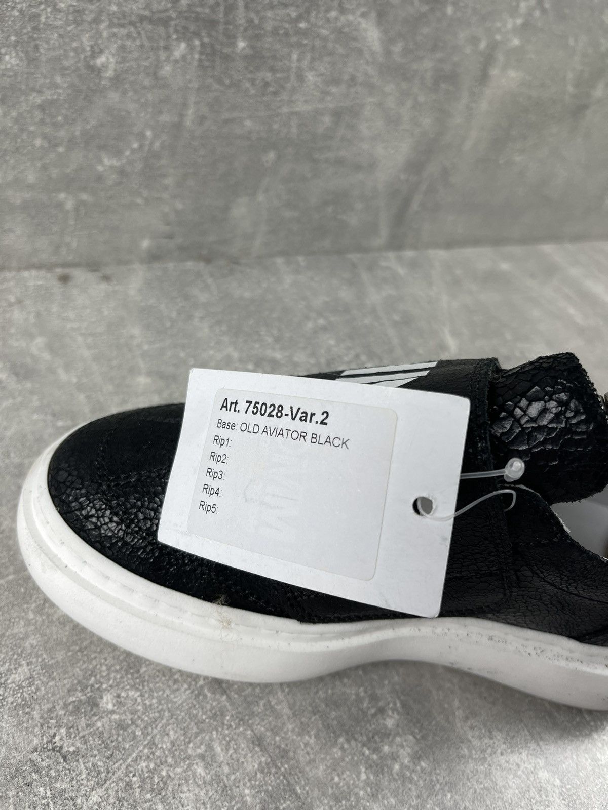 Maison Margiela MM6 Maison Margiela Leather Monk Snap Black Kids Sneakers Size US 4 / IT 34 - 8 Thumbnail