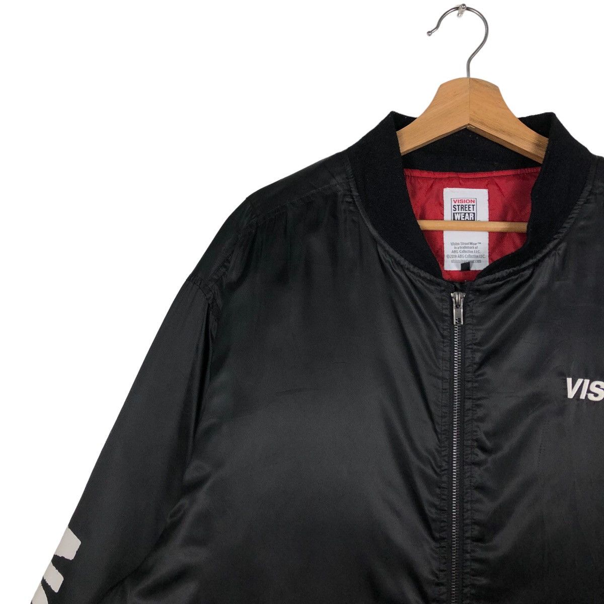Japanese Brand 🔥Rare Spell Out Big Logo Bomber Jacket Vision Street Wear Size US L / EU 52-54 / 3 - 6 Thumbnail