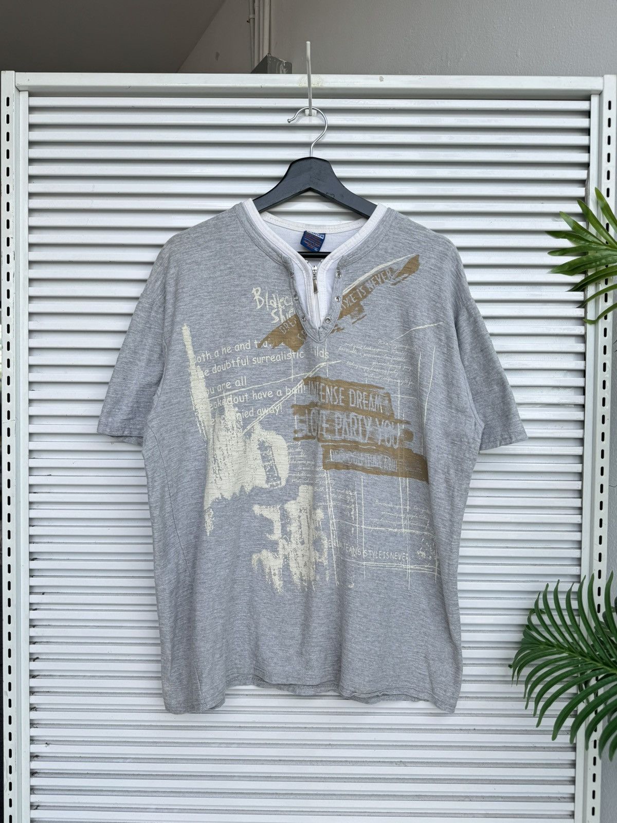 Japanese Brand × Vintage Punk! Interflow Poem Riot Tees Size US XL / EU 56 / 4 - 1 Thumbnail