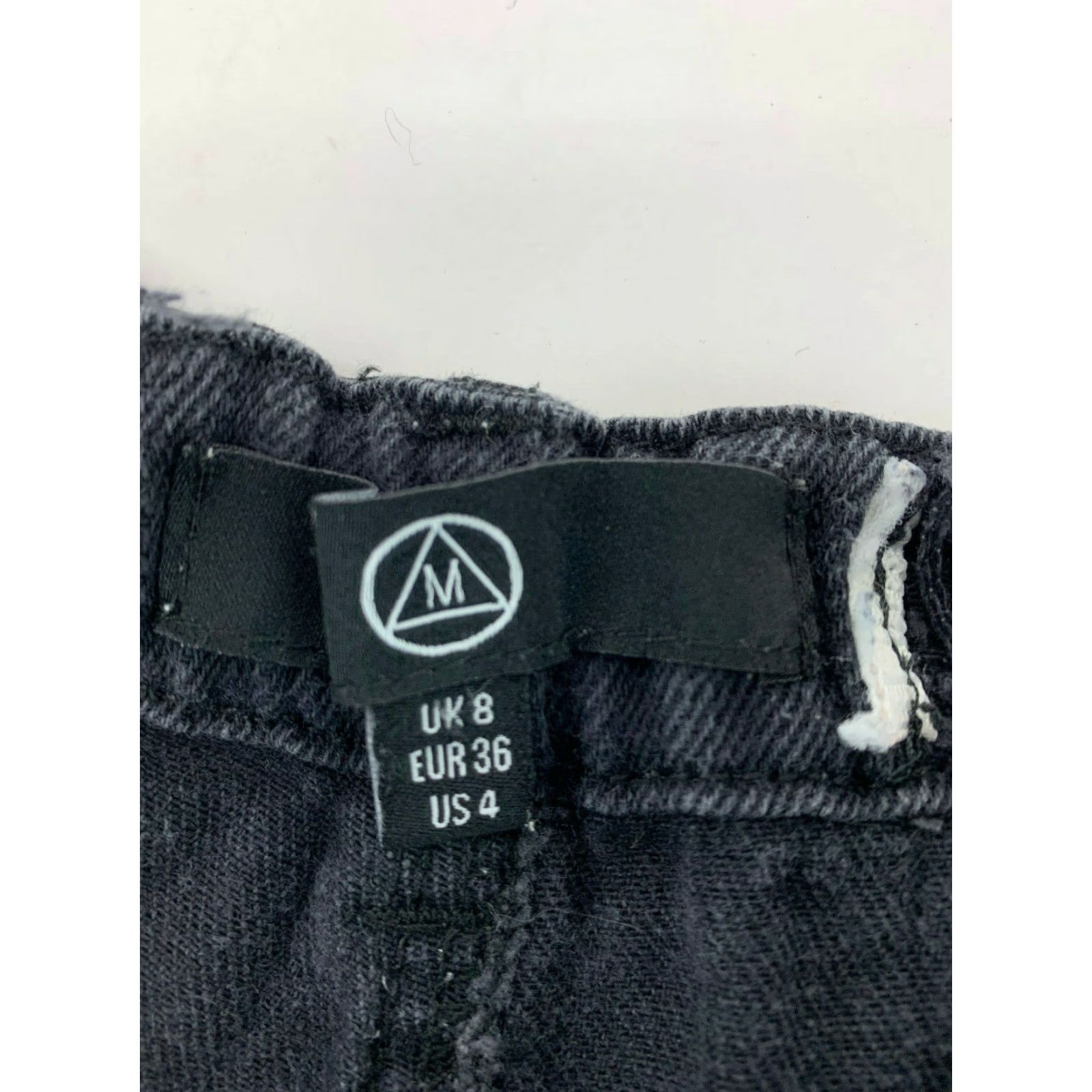 Missguided Missguided Womens Jean Shorts Short Shortie Denim Distressed Casual Black 4 Jeans Shorts Womens Black Size 27" / US 4 / IT 40 - 4 Thumbnail