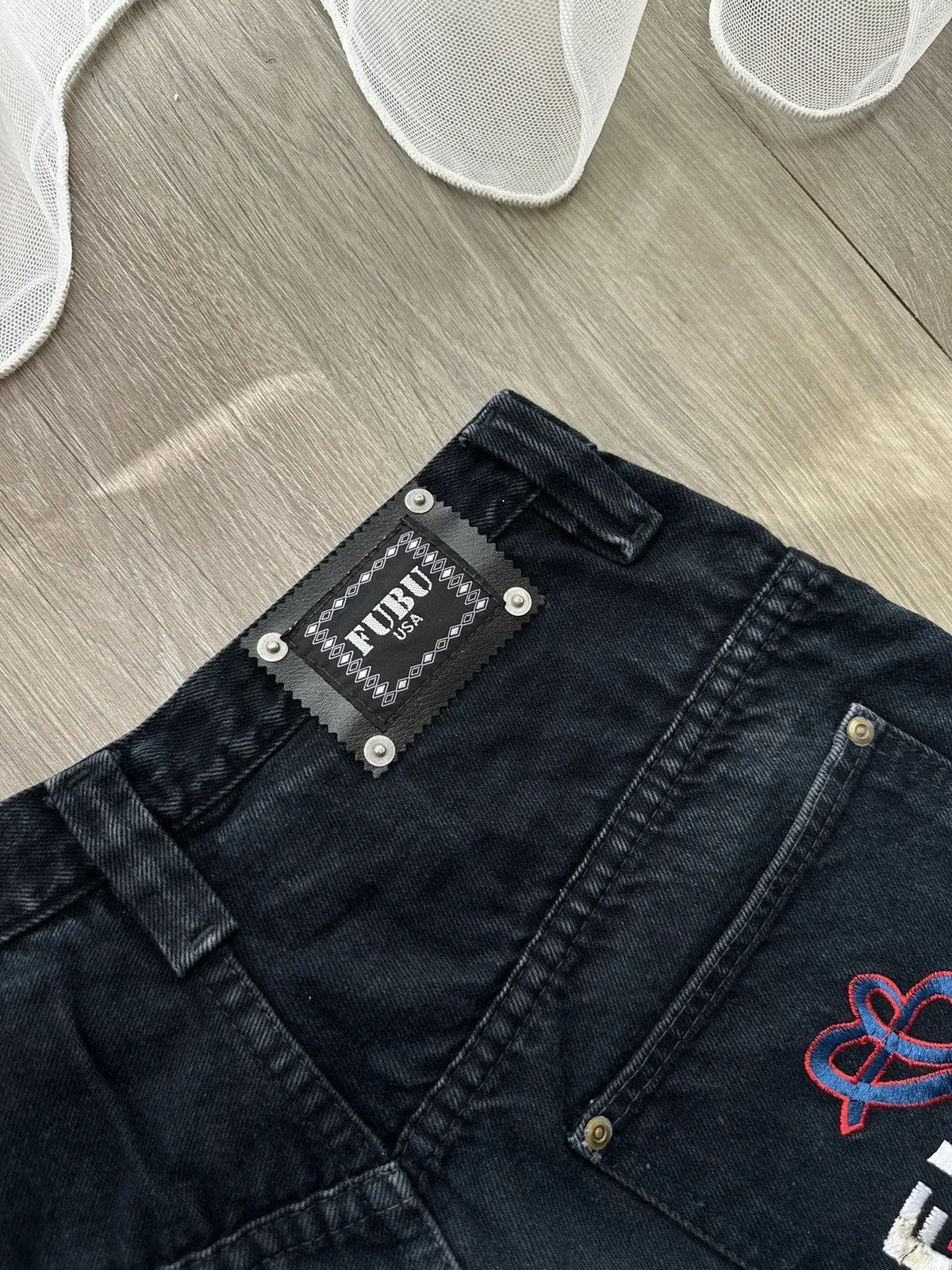 Fubu × Vintage Vintage Fubu Denim Blue Baggy Jeans Pants Big Logo USA Size US 32 / EU 48 - 5 Thumbnail