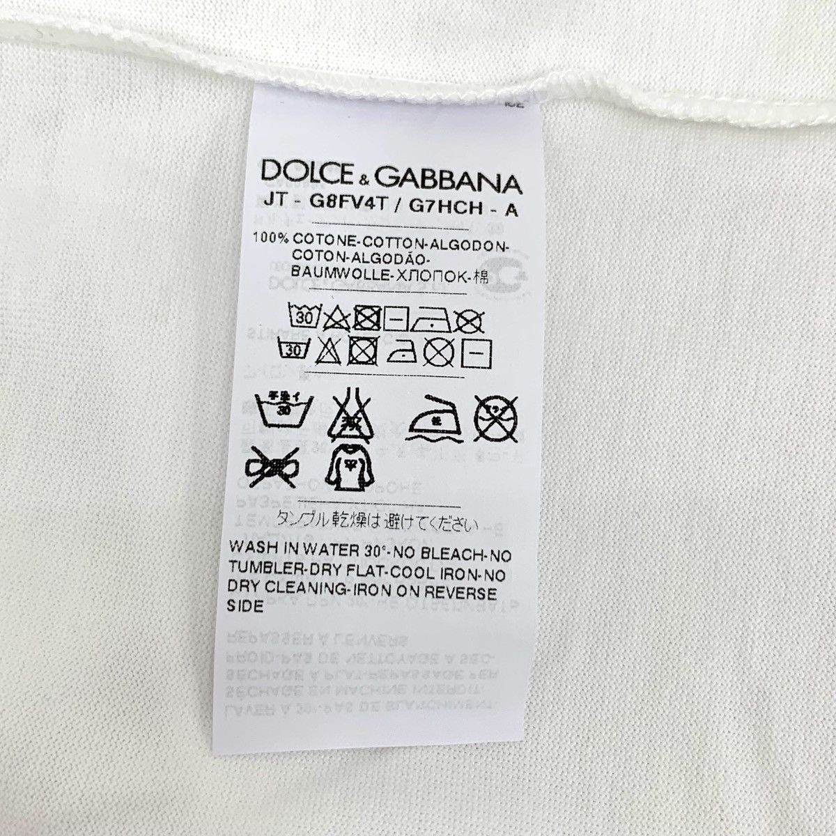 Dolce & Gabbana Dolce & Gabbana White Crown Embroidered T-shirt K26WX Size US XS / EU 42 / 0 - 9 Thumbnail