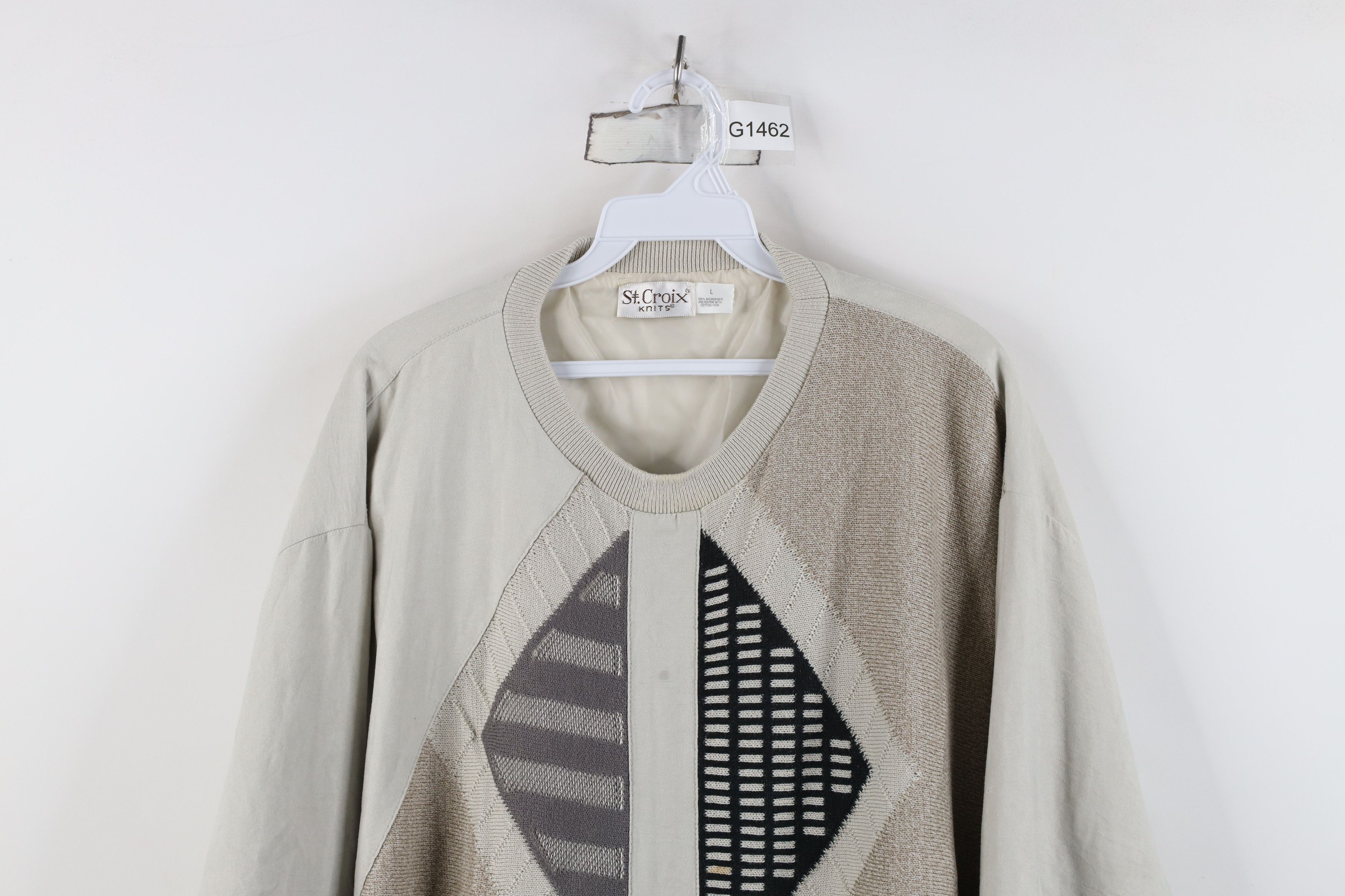 St. Croix Vintage 90s St Croix Knits Knit Pullover Sweater Jacket Size US L / EU 52-54 / 3 - 2 Thumbnail