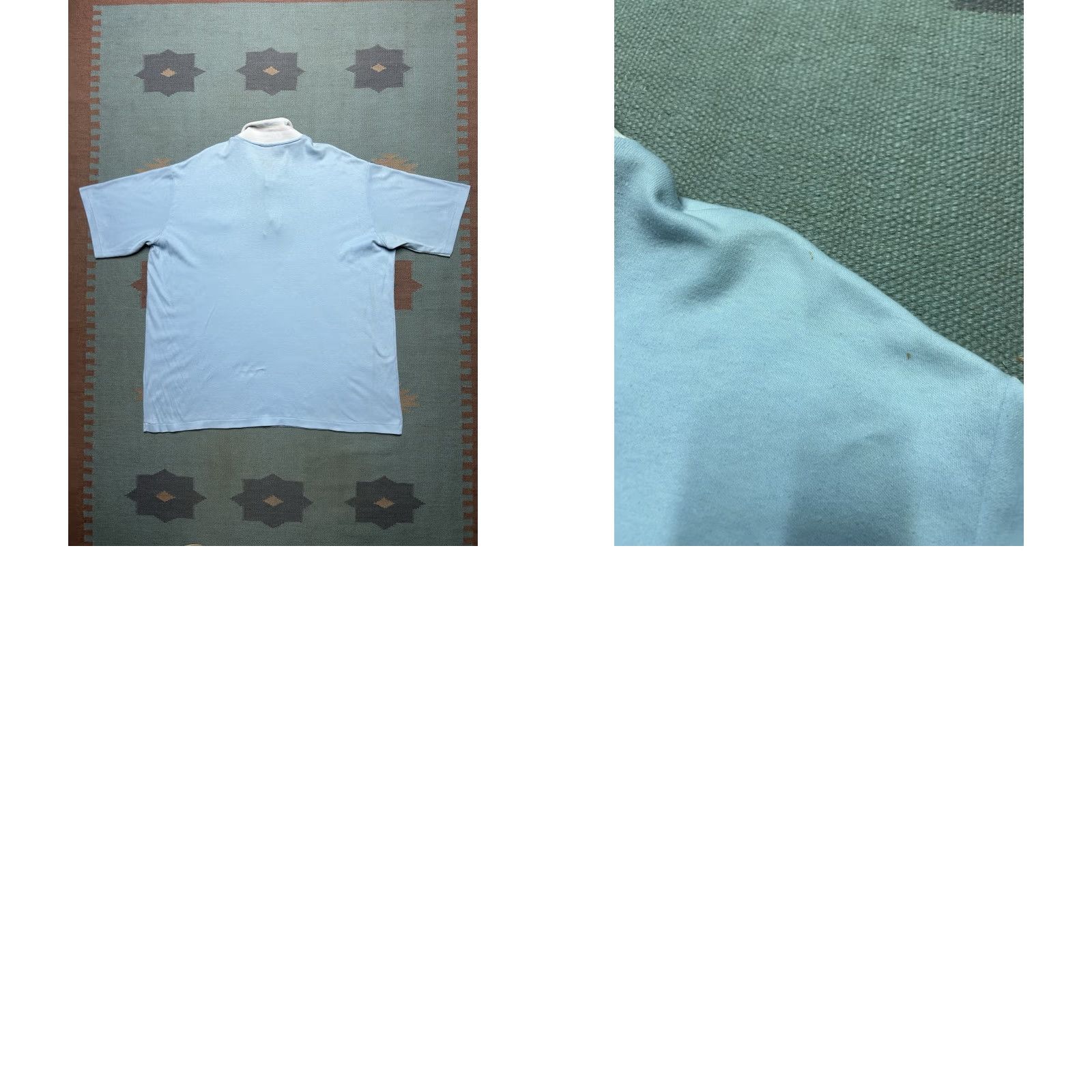 Wrangler VINTAGE Wrangler Polo Shirt 2XL Short Sleeve Men Blues 80s Polyester Poly Cotton Made in USA Size US XXL / EU 58 / 5 - 8 Thumbnail