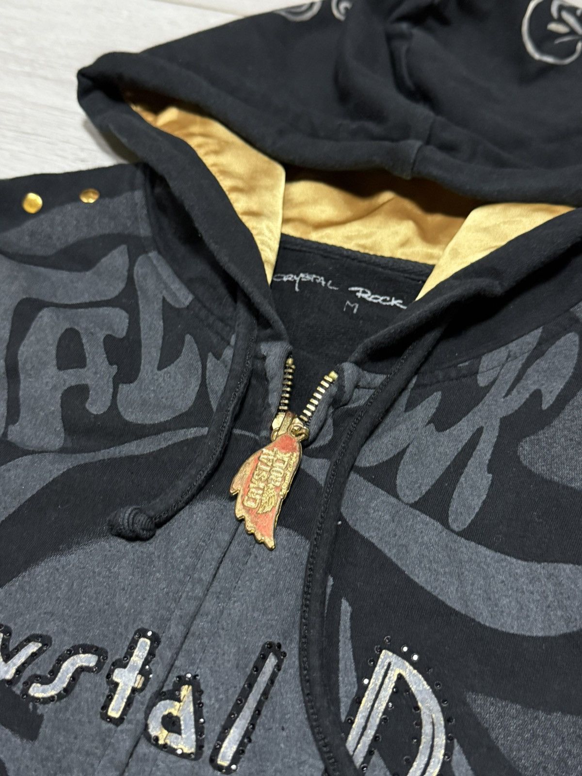 Christian Audigier Christian Audigier Crystal Rock all over zip hoodie Size M / US 6-8 / IT 42-44 - 4 Thumbnail