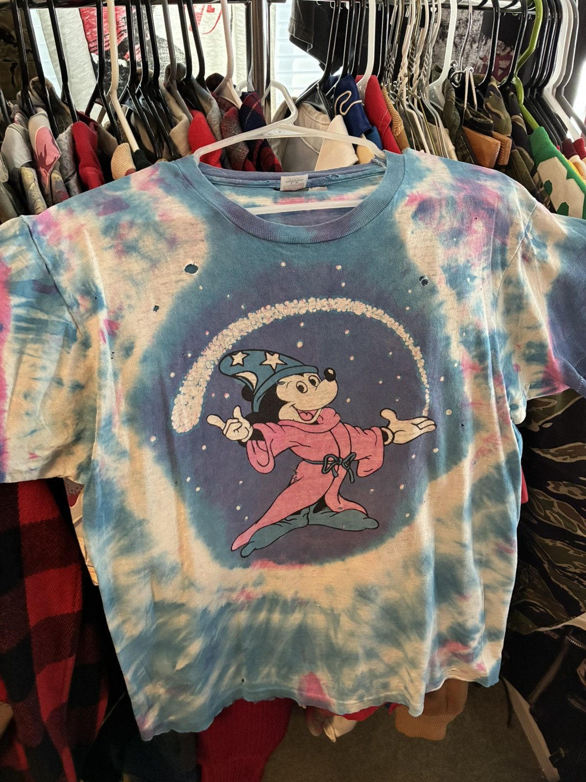 Vintage Vintage 1970’s Gratefuldead fantasia Mickey lot tee Size US L / EU 52-54 / 3 - 2 Thumbnail