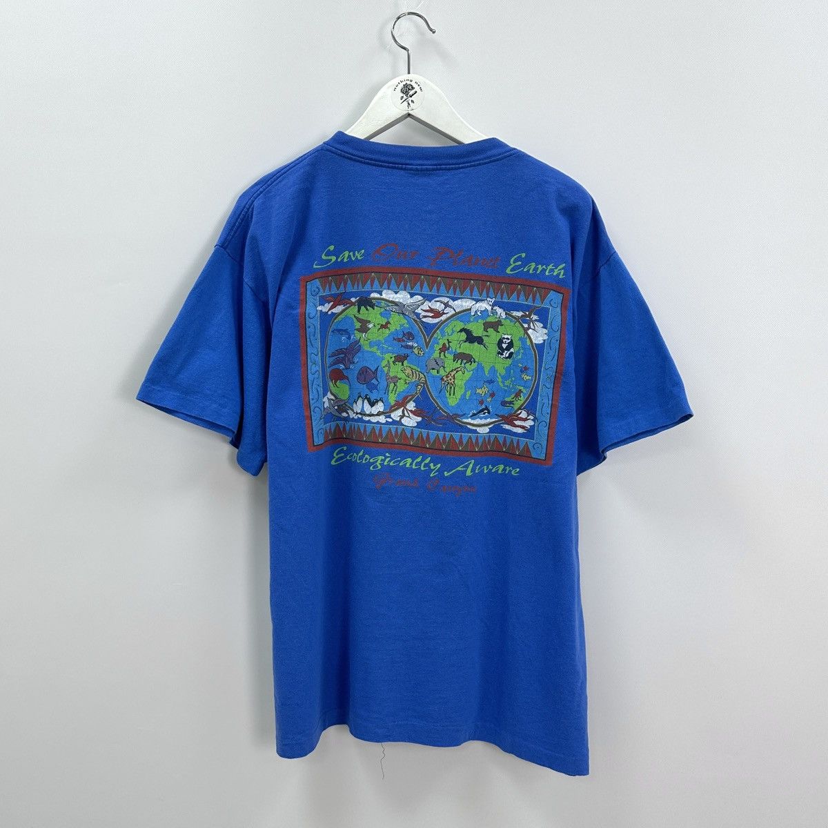 Vintage Vintage 90s Ecological Aware Graphic Nature Earth Art tee Size US XL / EU 56 / 4 - 1 Thumbnail