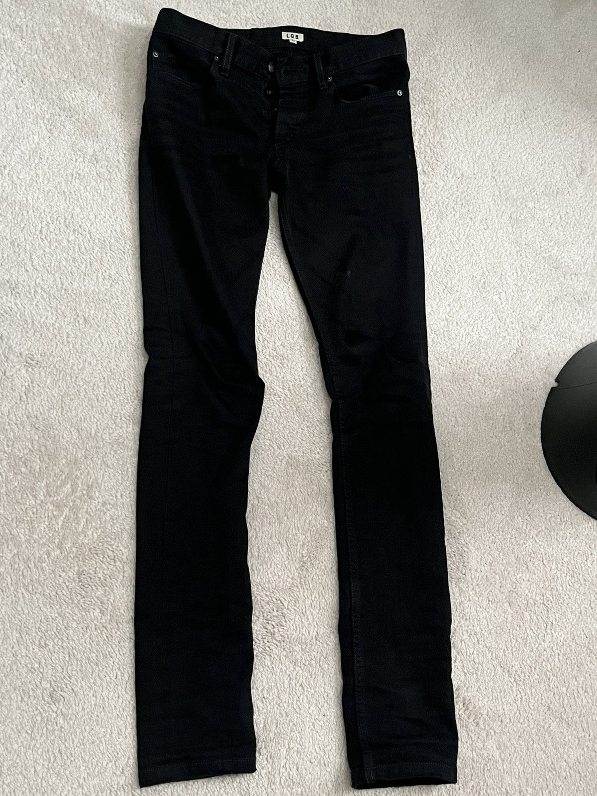 image of Le Grande Bleu L G B Lgb Black Denim, Men's (Size 26)