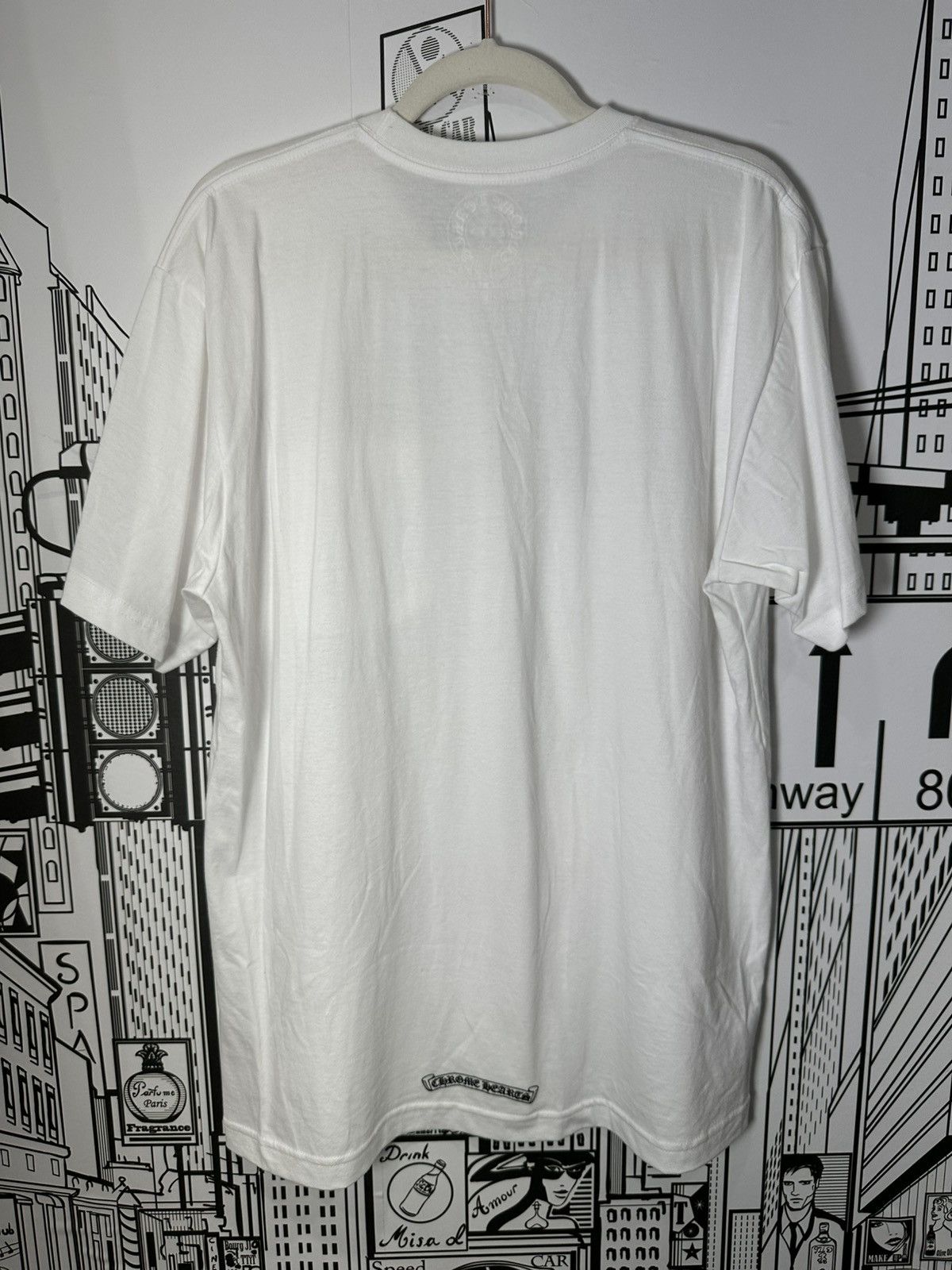 Chrome Hearts Chrome Hearts Neck Logo Tee Large White Size US L / EU 52-54 / 3 - 7 Thumbnail