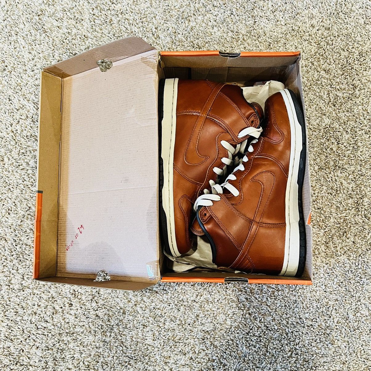 Nike 2003 Nike Dunk Hi Premium Curry Size US 8 / EU 41 - 1 Thumbnail