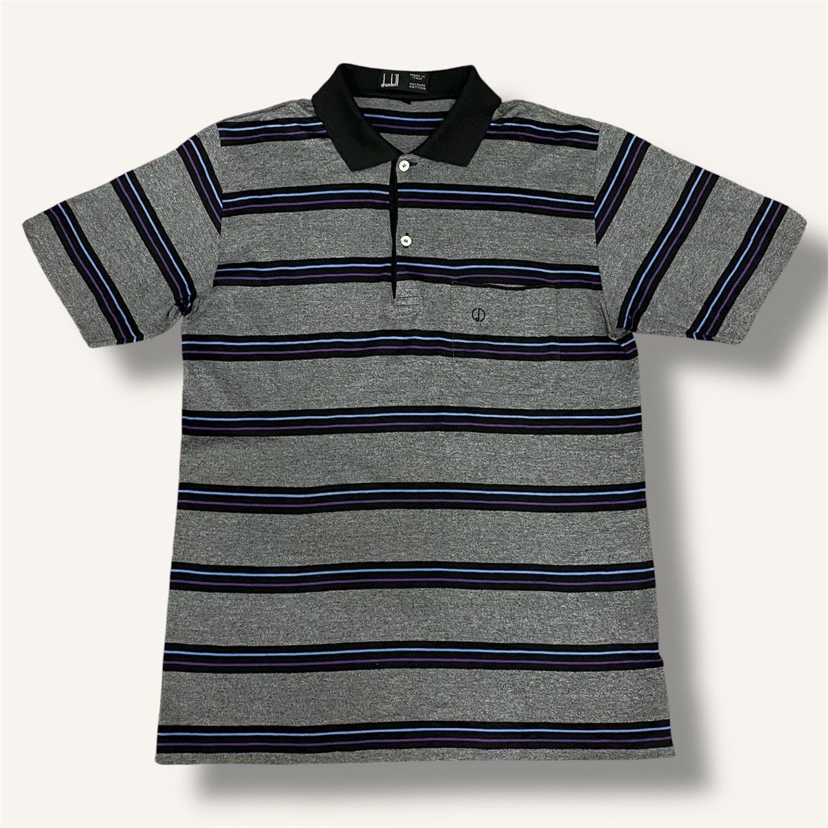 Alfred Dunhill Vintage Dunhill Stripe Polo Single pocket Size US M / EU 48-50 / 2 - 5 Thumbnail