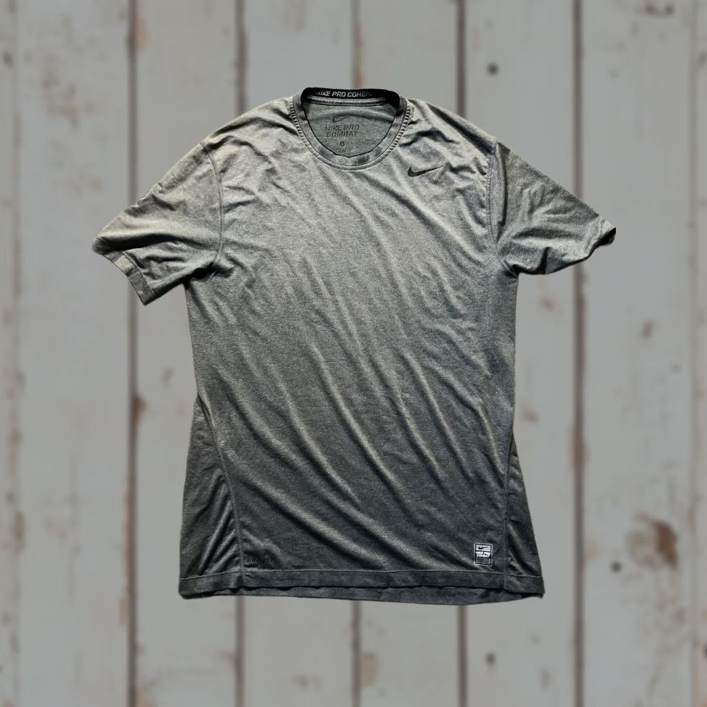 Nike Nike Pro Combat Shirt Mens Large Gray Dri-Fit Fitted Athletic Training Workout Size US L / EU 52-54 / 3 - 1 Thumbnail