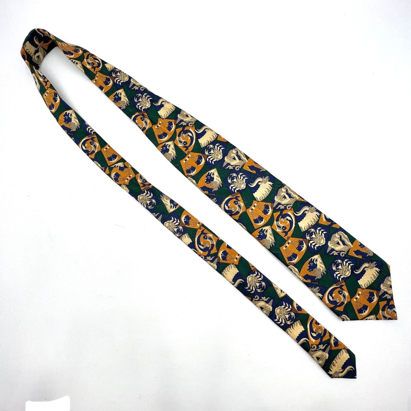 Ermenegildo Zegna Ermenegildo Zenga Zodiac Print Silk Tie Size ONE SIZE - 2 Thumbnail