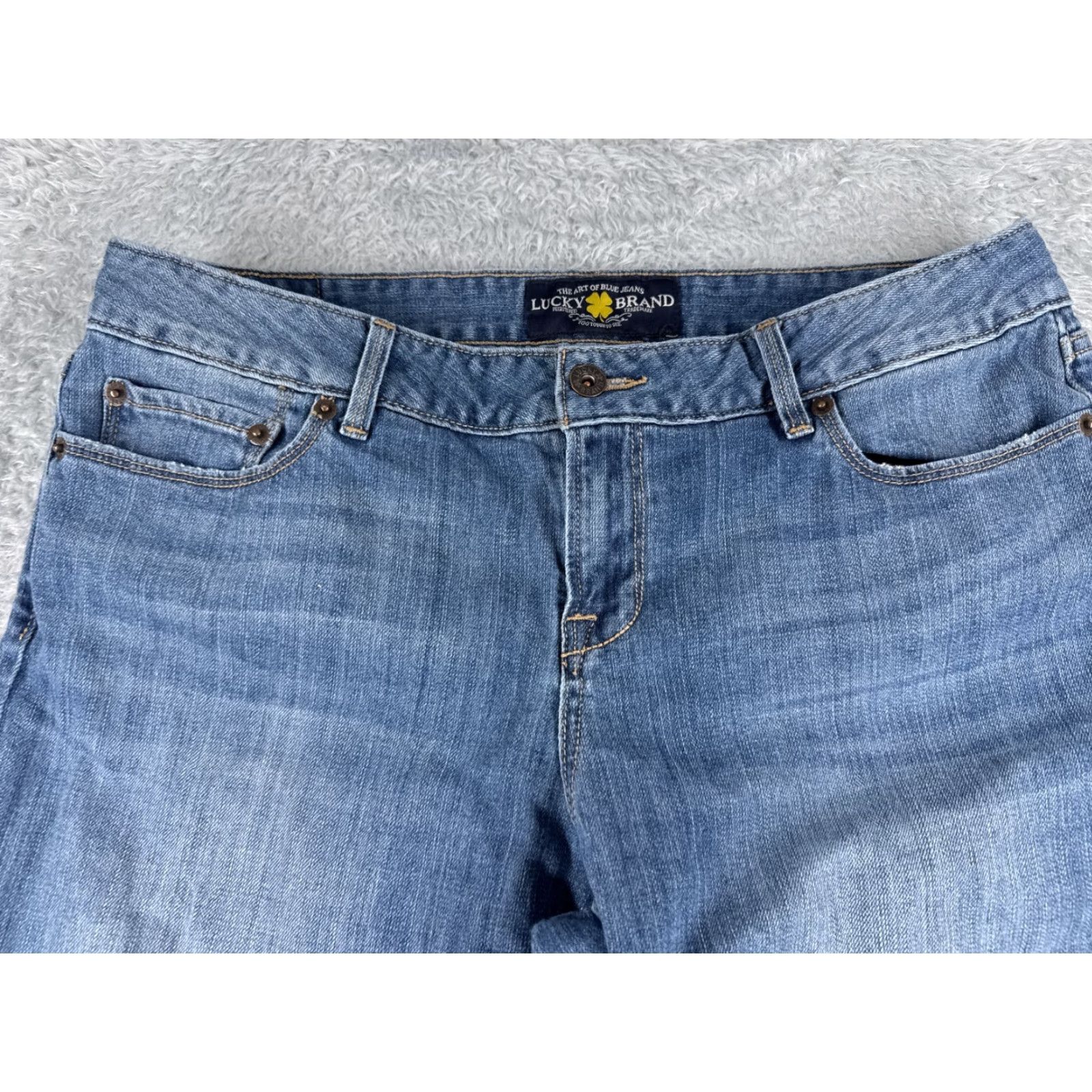 Lucky Brand Lucky Brand Jeans Women 14 Blue Denim Bootcut Mid Rise Cotton Blend 32x30 Vintage USA 5-Pocket Mens? Size 36" / US 14 / IT 50 - 4 Thumbnail