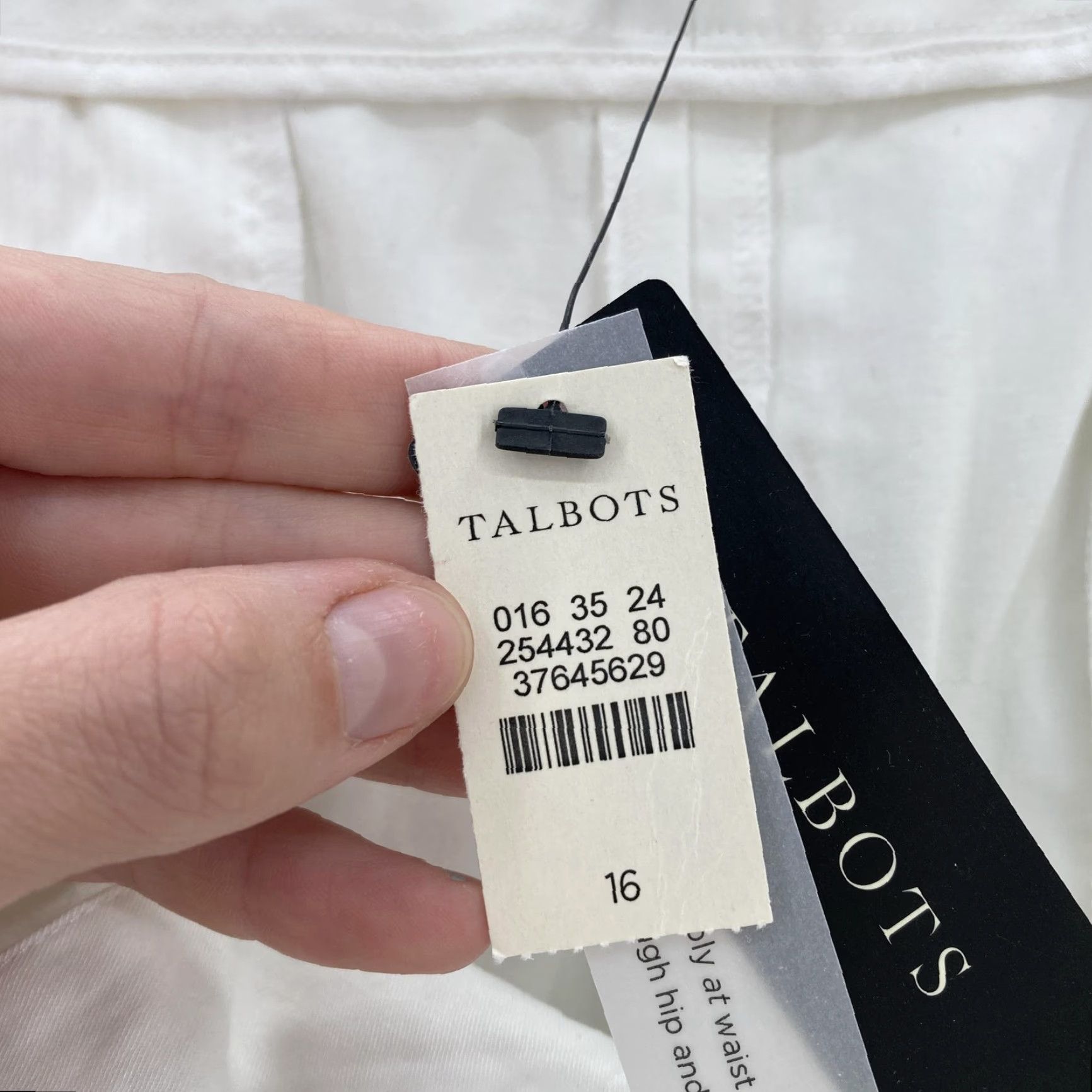 Talbots Talbots Pants Womens 16 White Heritage Straight Leg Chino Cotton Stretch Pockets Size 38" / US 16 / IT 52 - 6 Thumbnail