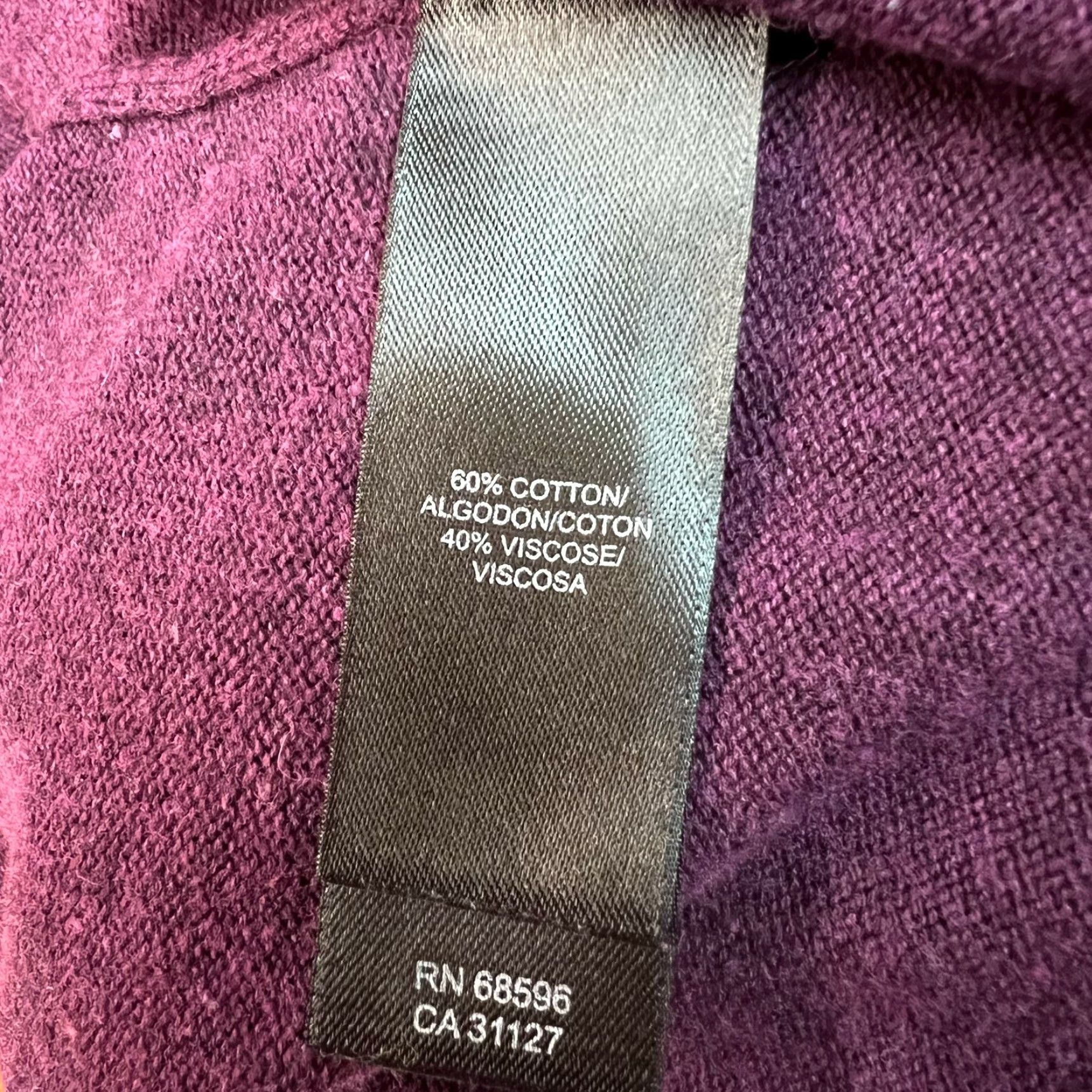 DKNY DKNY Womens Pullover Sweater Size XL Long Sleeve Crew Neck Solid Purple Knit Casual Size XL / US 12-14 / IT 48-50 - 7 Thumbnail