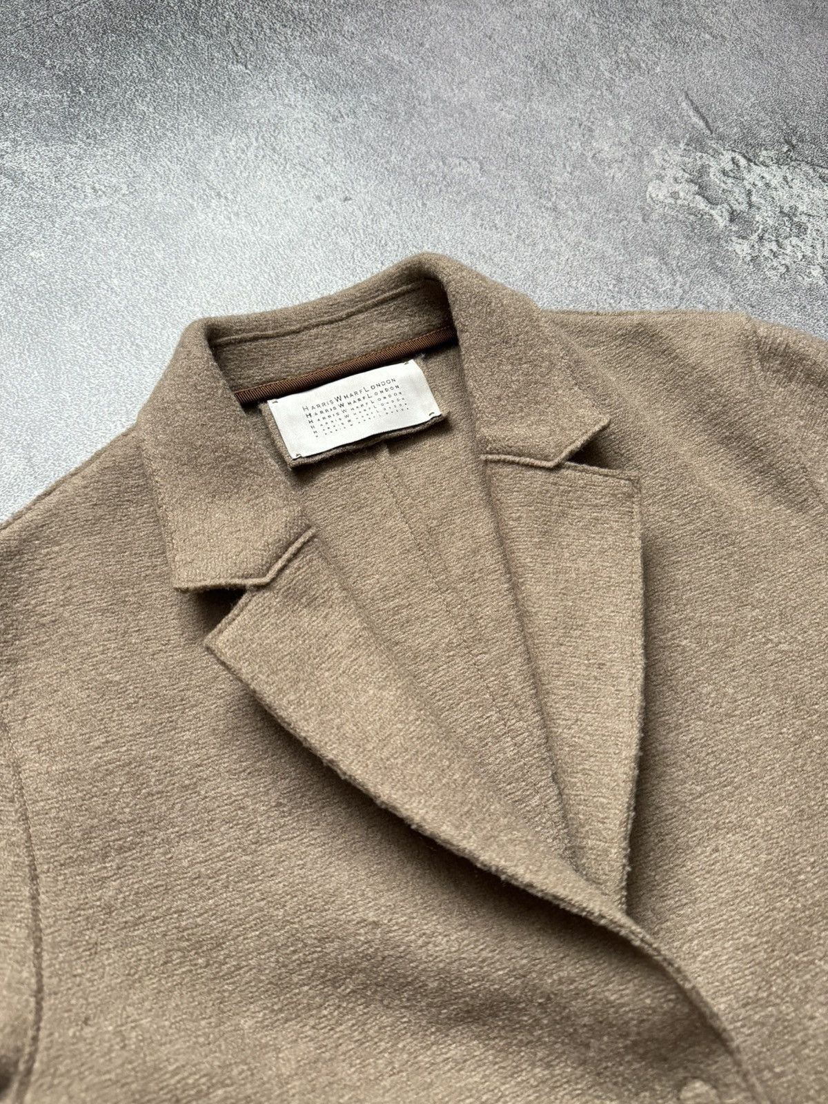 Harris Wharf London Harris Wharf London IT44 A1301MLK coat wool jacket button up Size M / US 6-8 / IT 42-44 - 5 Thumbnail