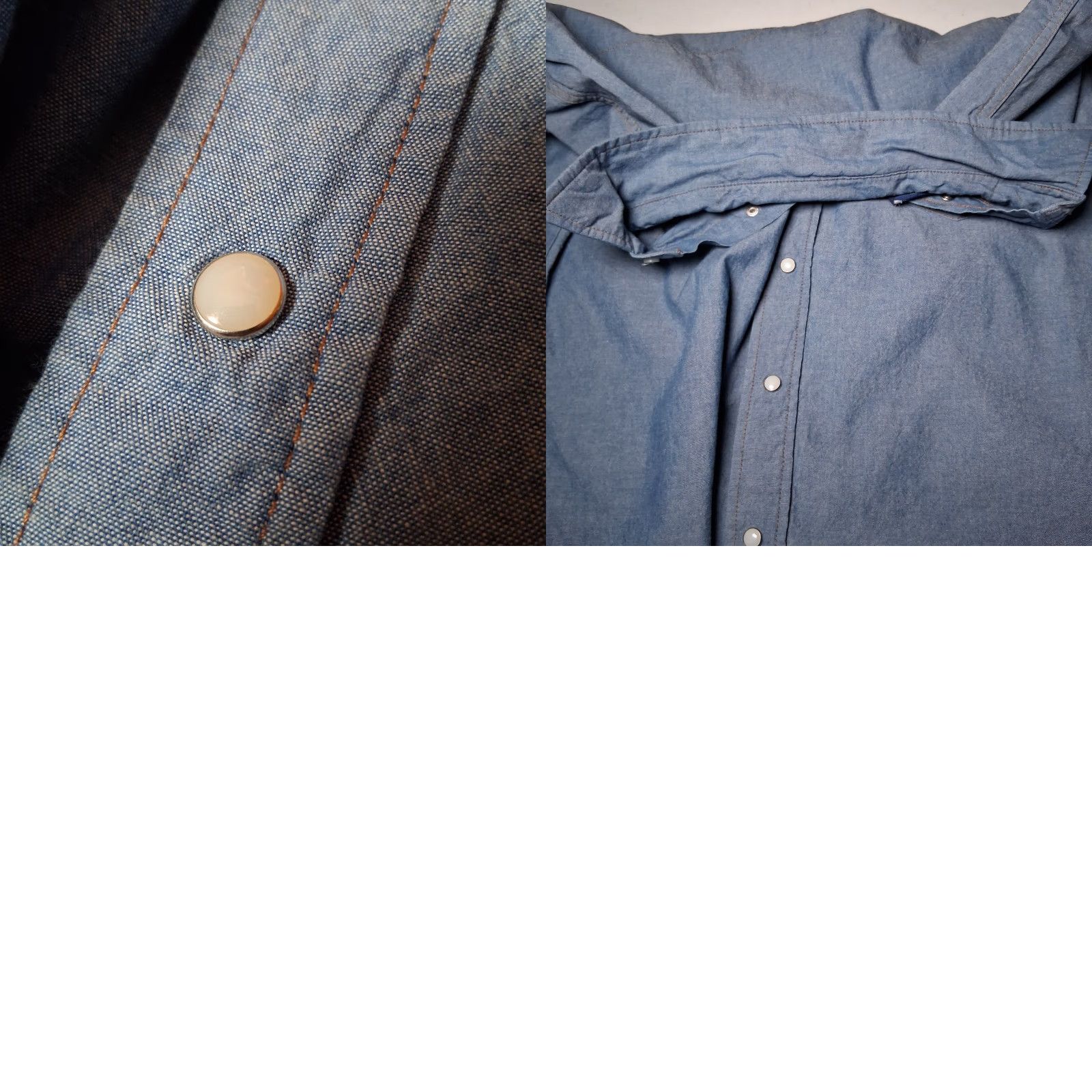 Wrangler Wrangler Pearl Snap Shirt Men M Blue Chambray Western Wear Button-Up Shirt Size US M / EU 48-50 / 2 - 10 Thumbnail