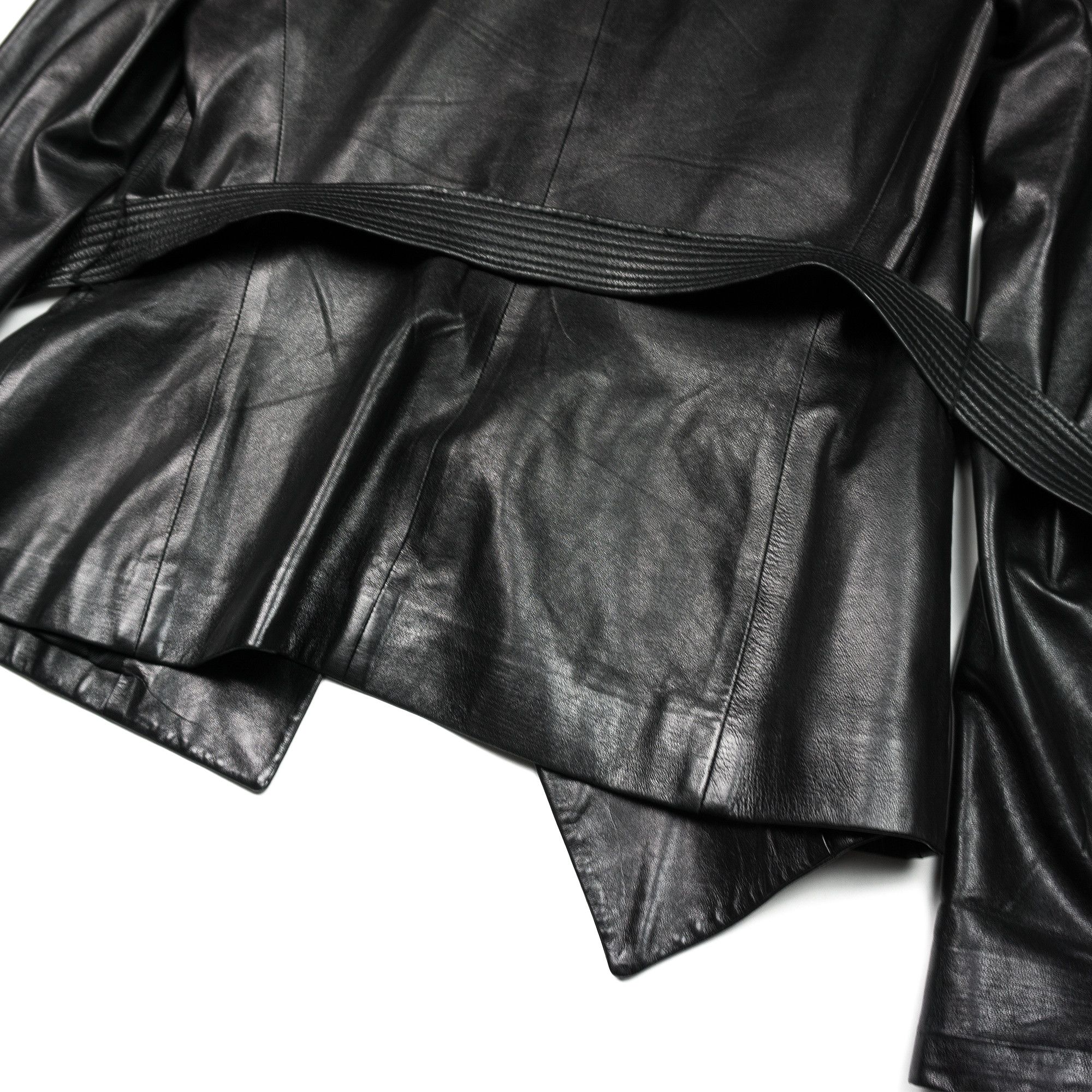 Gucci Gucci by Tom Ford AW01 Belted Leather Jacket Size M / US 6-8 / IT 42-44 - 3 Thumbnail