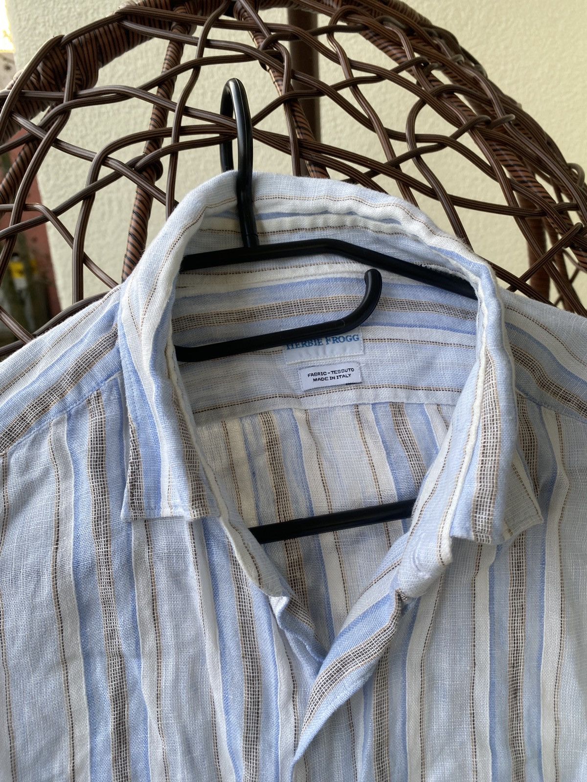 Other Linen stripped herbie frogg shirt button up Size US M / EU 48-50 / 2 - 5 Thumbnail