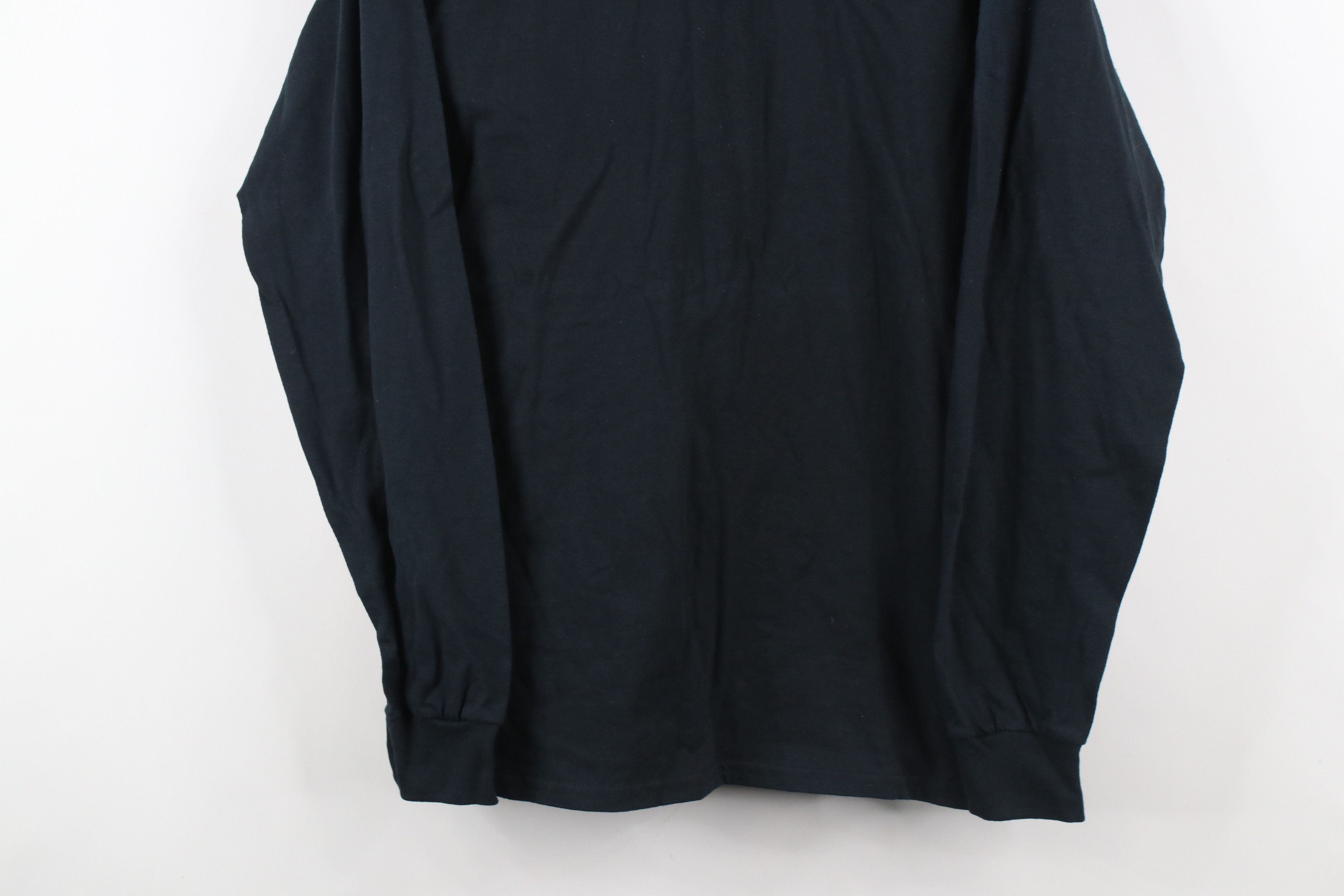 Vintage Vintage 90s Streetwear Long Sleeve T-Shirt Black Cotton Size US M / EU 48-50 / 2 - 3 Thumbnail