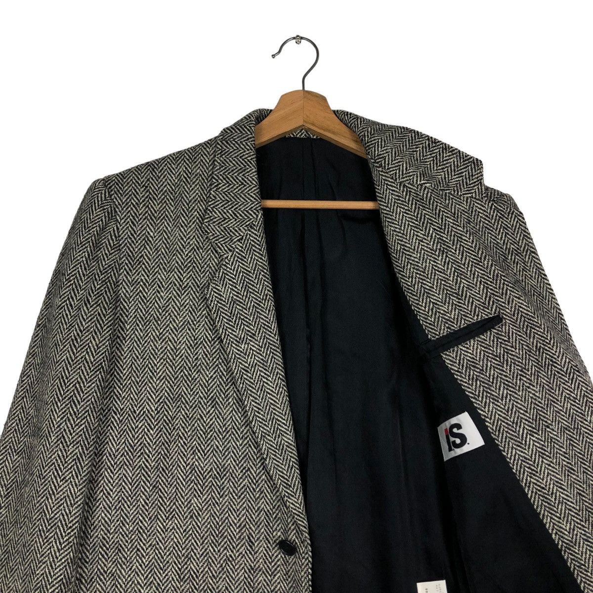 Issey Miyake 🔥VTG IS ISSEY MIYAKE WOOL JACKET HERRINGBONE DOUBLE BREAST Size US M / EU 48-50 / 2 - 12 Thumbnail