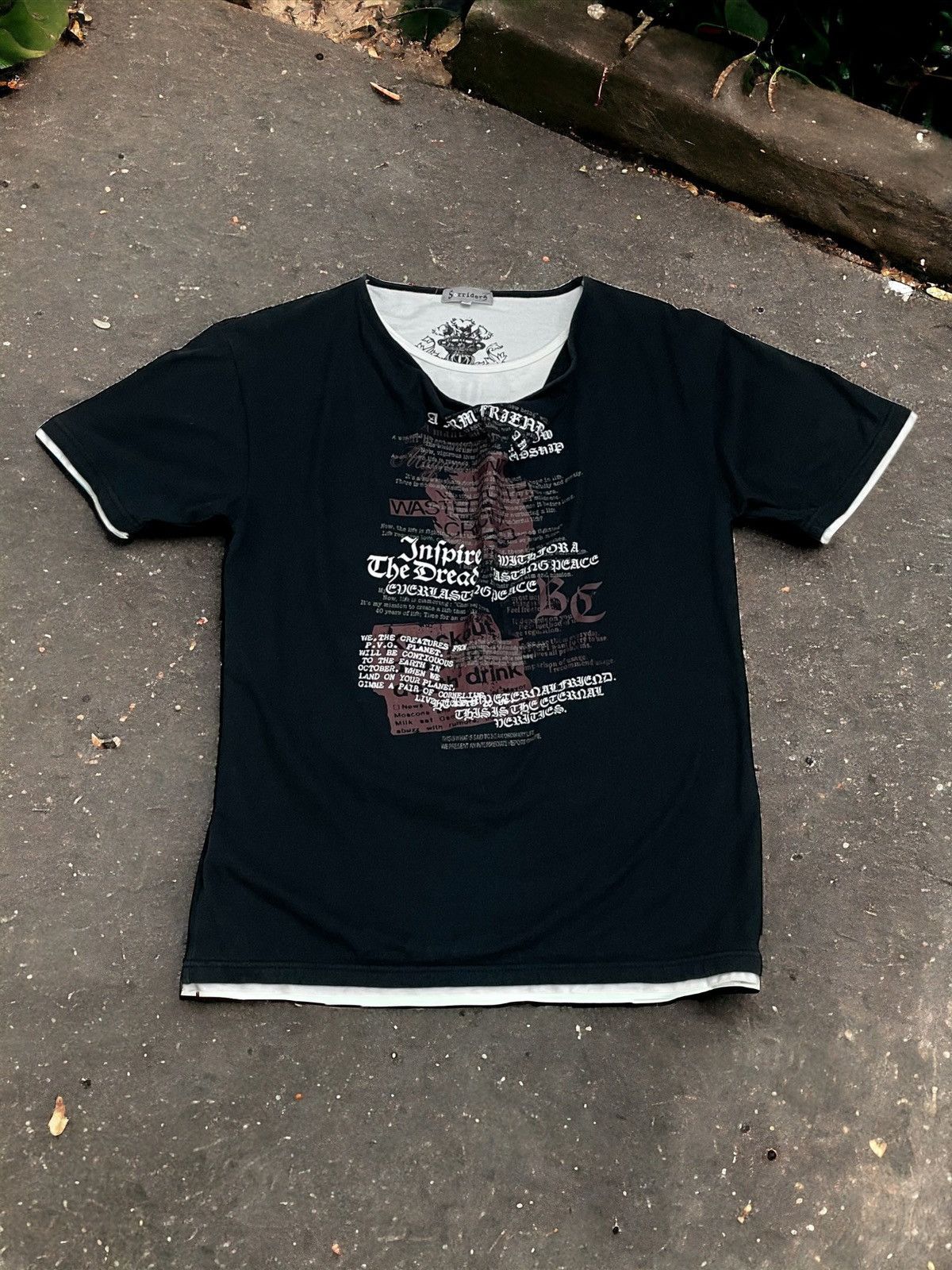 Designer × Japanese Brand Sorridere Layered Wording Life Poem Friendship Crucifix Size US XL / EU 56 / 4 - 1 Thumbnail