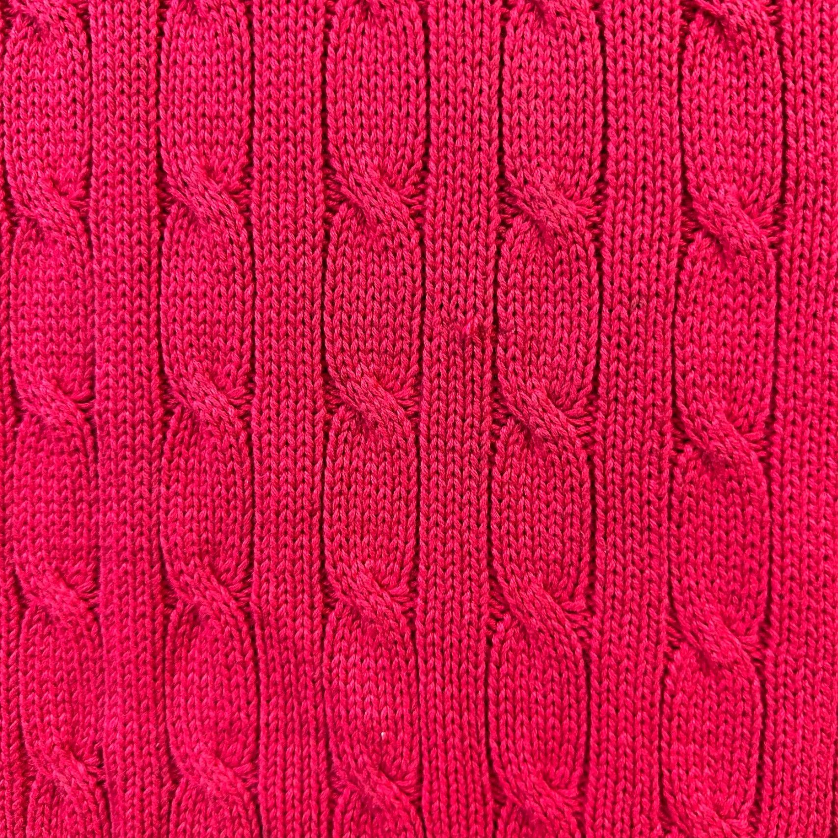 Polo Ralph Lauren Polo Ralph Lauren Sweater Mens XL Red Cable Knit Collared Pullover Size US XL / EU 56 / 4 - 5 Thumbnail