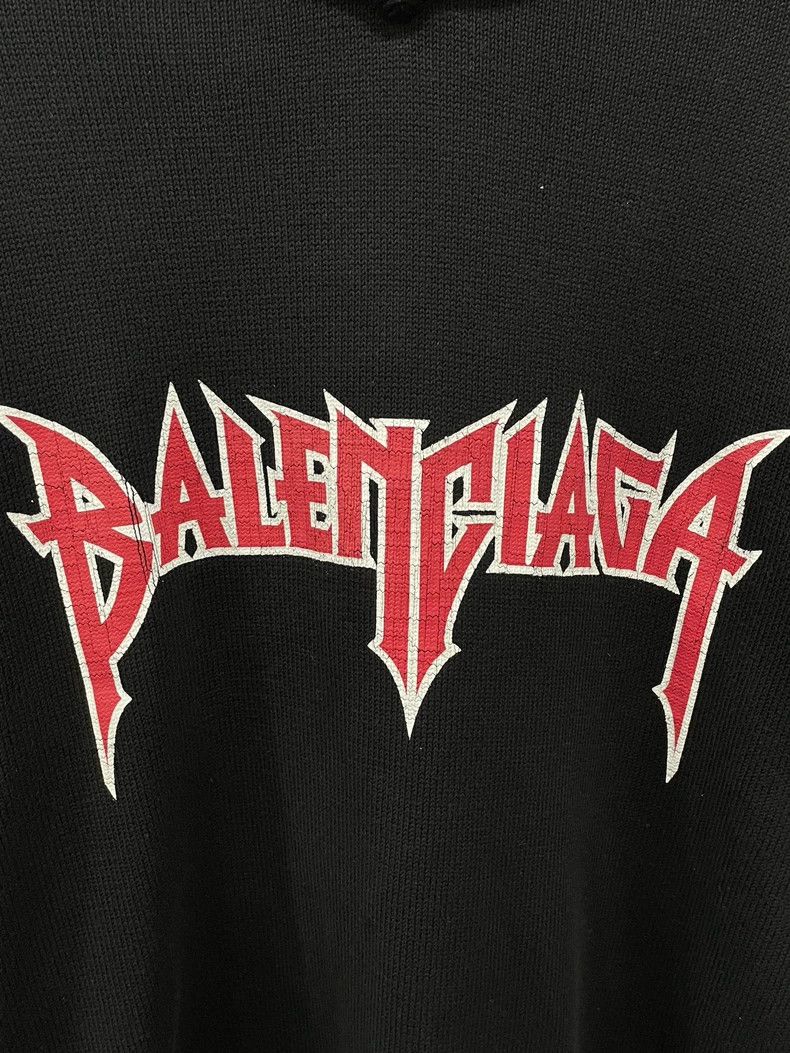 Balenciaga Balenciaga Fake Two-Piece Knit Hoodie Size US S / EU 44-46 / 1 - 3 Thumbnail