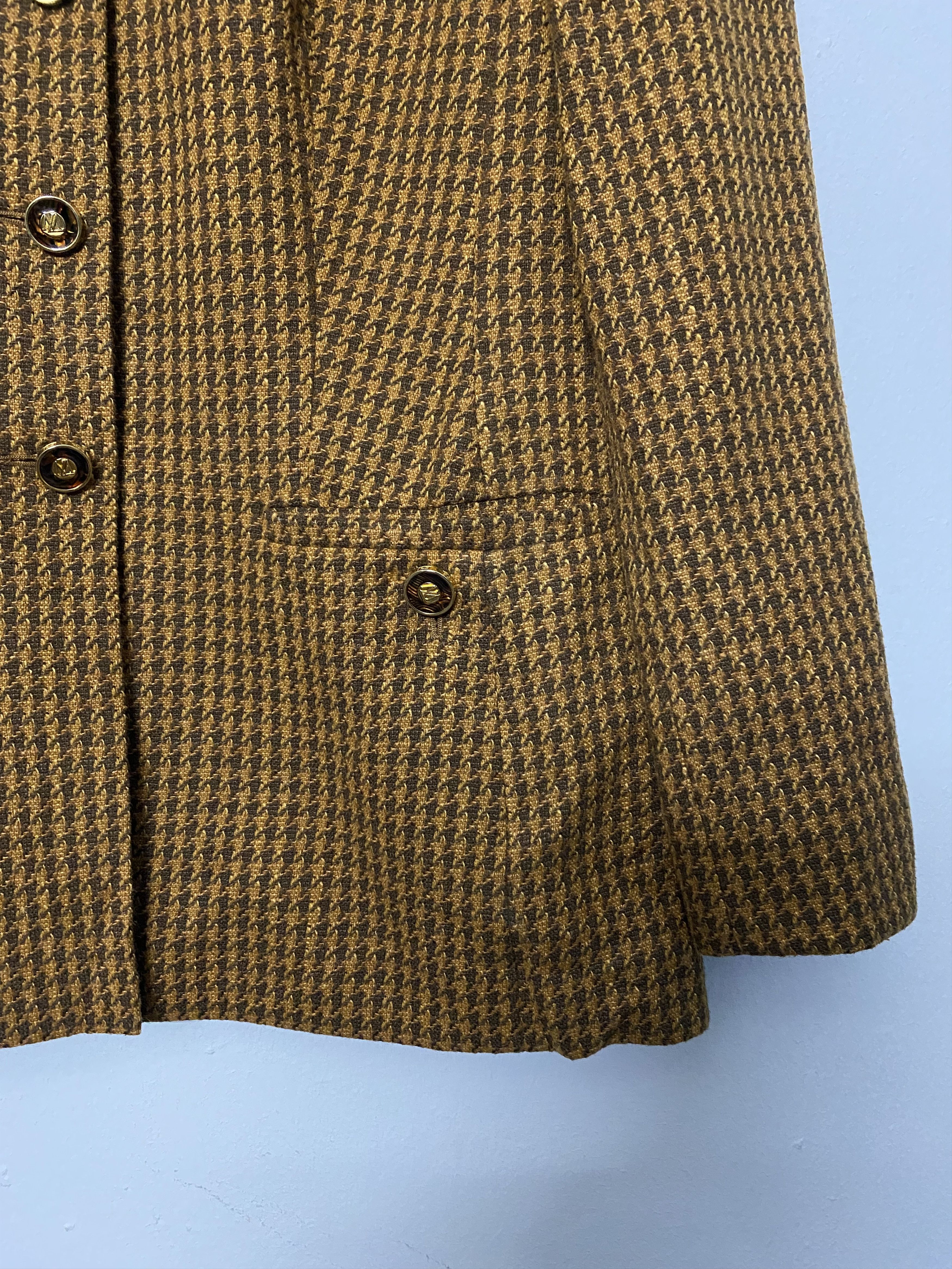 Escada Archive Escada Zegna Wool Silk Houndstooth Blazer Jacket Size M / US 6-8 / IT 42-44 - 7 Thumbnail