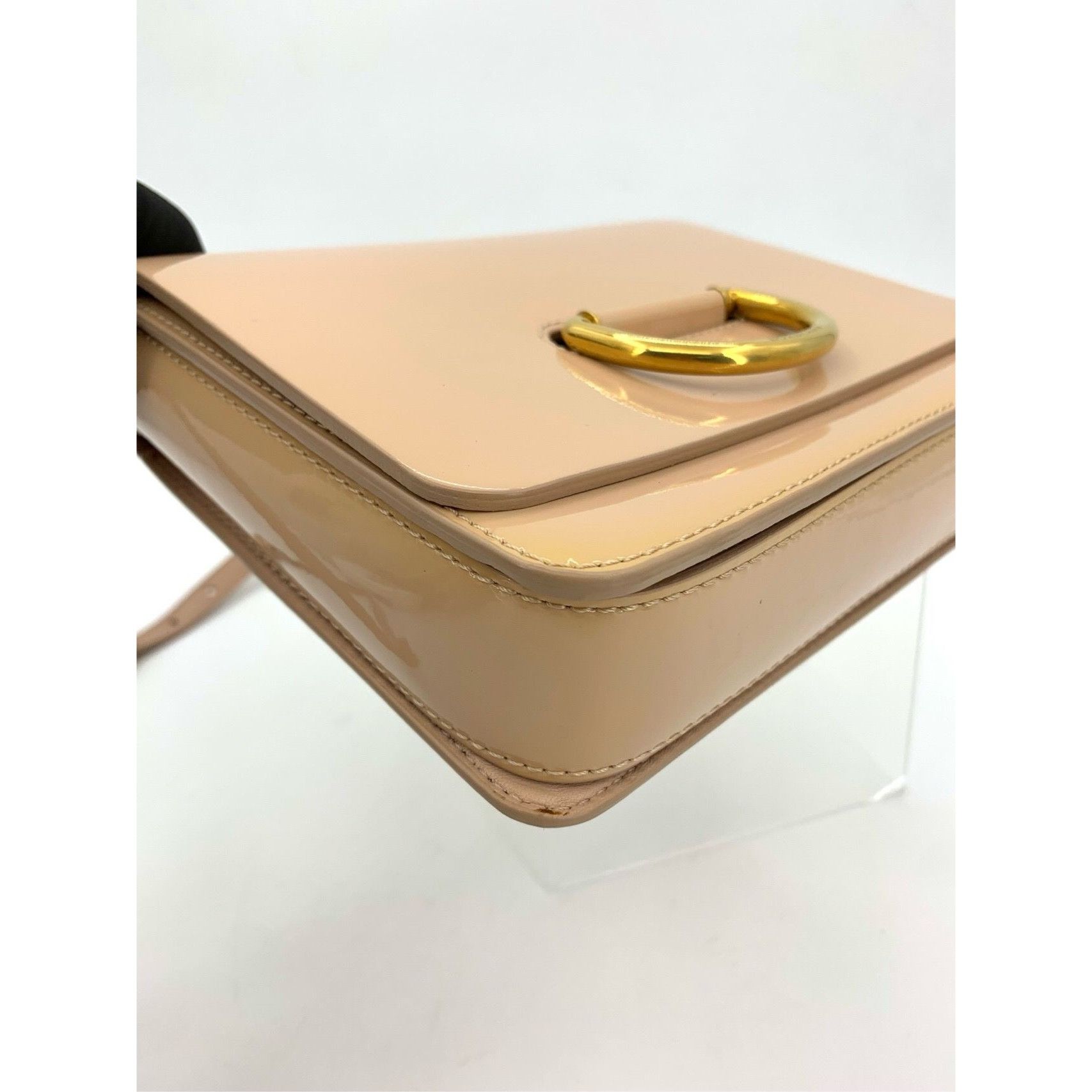 Burberry Burberry Ladies Bright Leather Crossbody Shoulder Bag Beige Size ONE SIZE - 8 Thumbnail